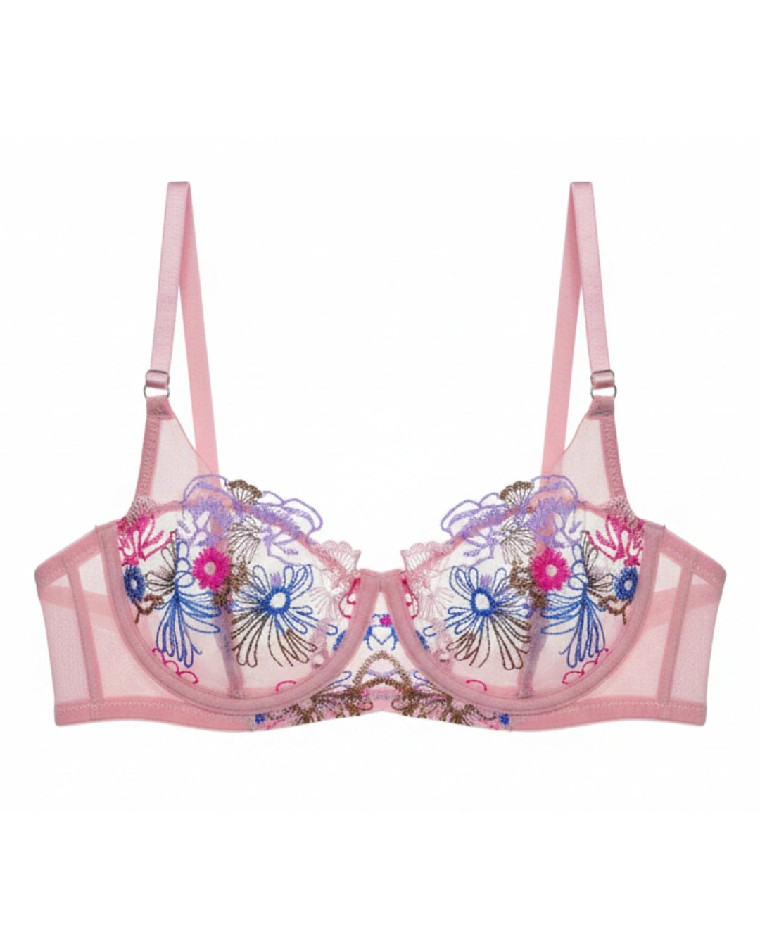 Non-Padded Bra - Luna - Pink