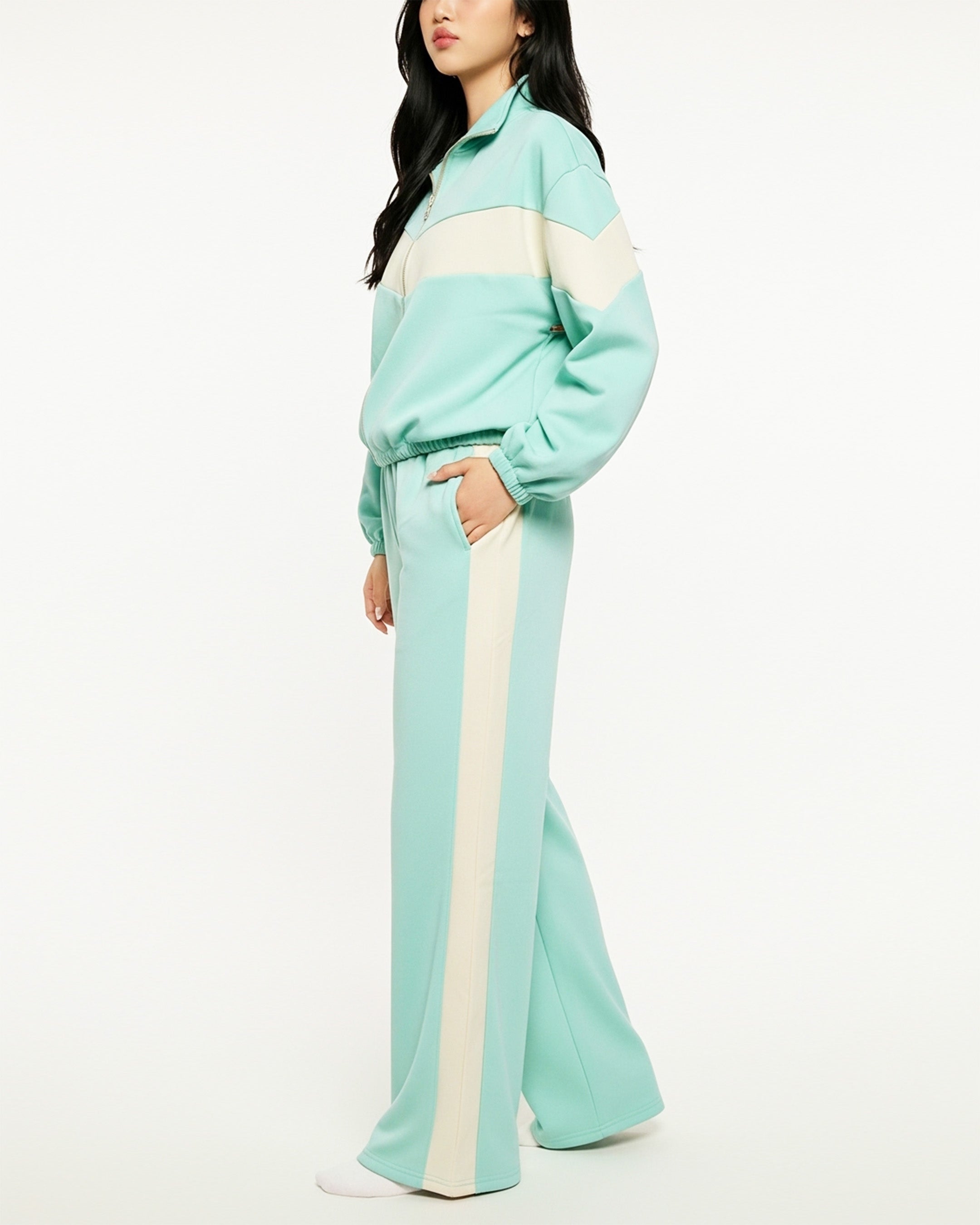 Fleece Tracksuit – Cool Fit - Aqua