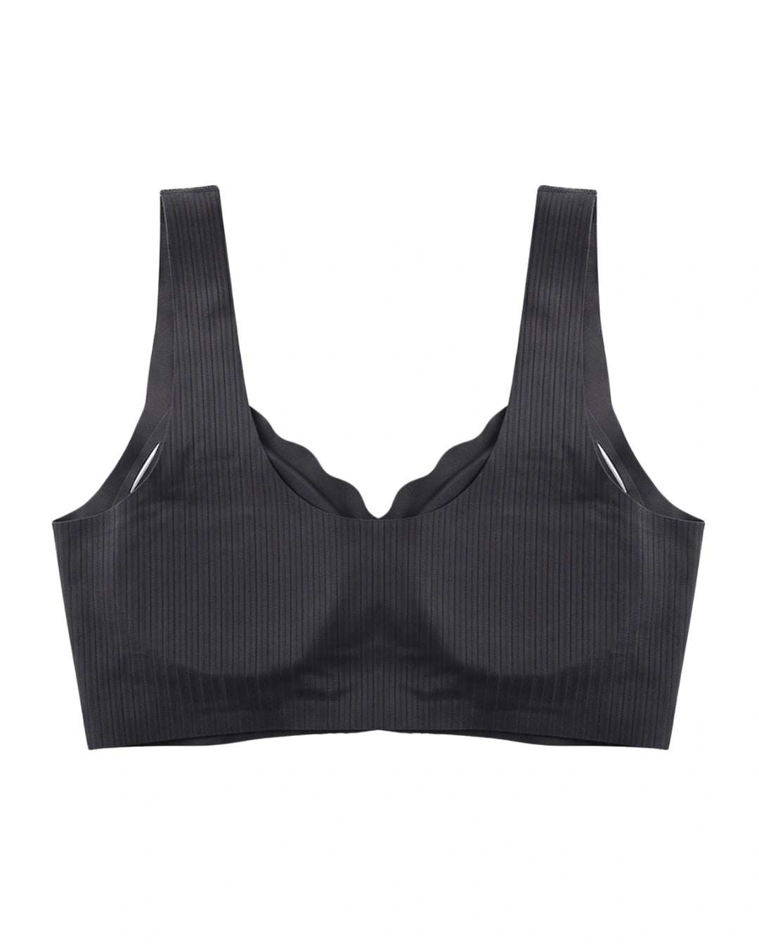 Front-Button Bra - Zova - Black