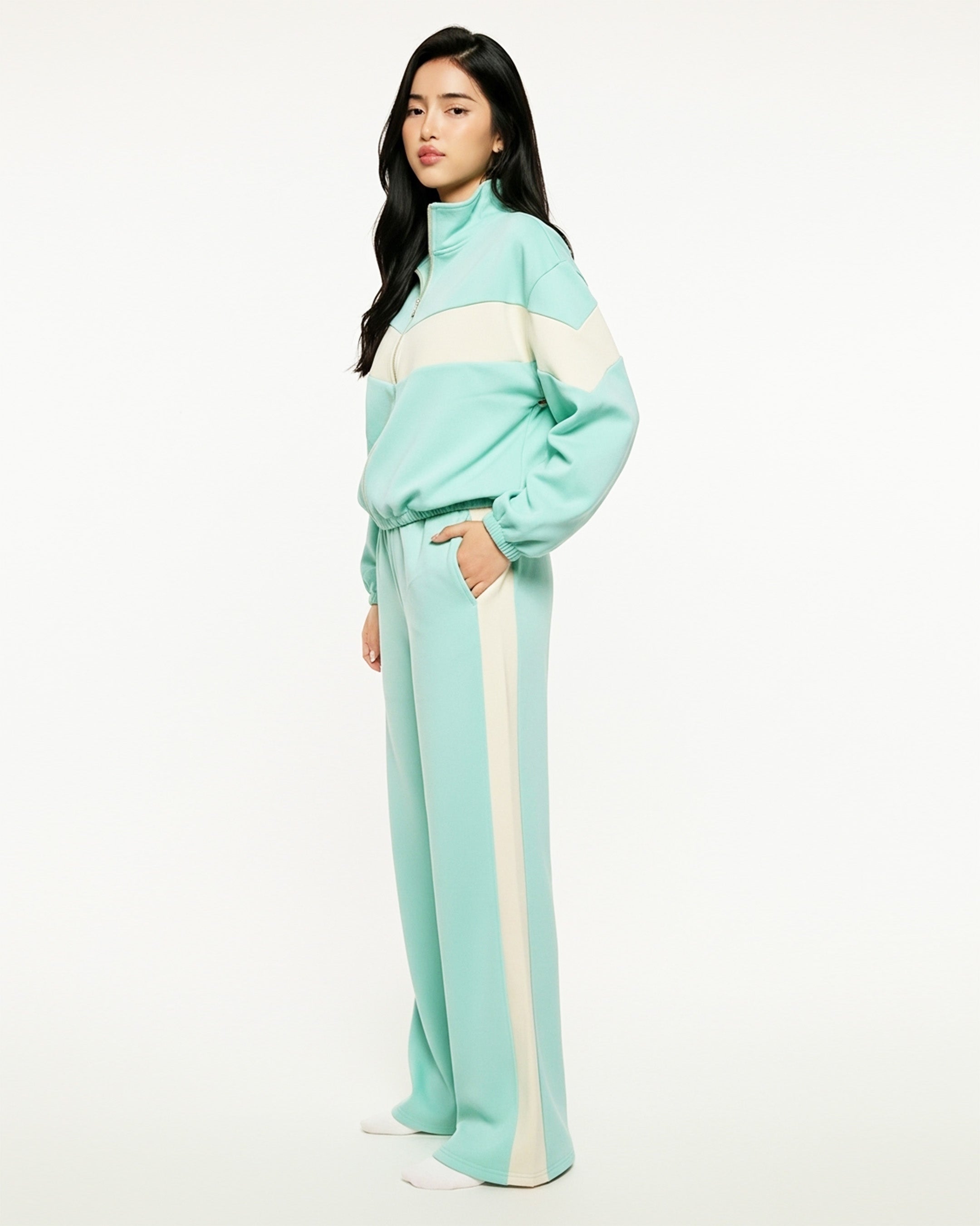 Fleece Tracksuit – Cool Fit - Aqua