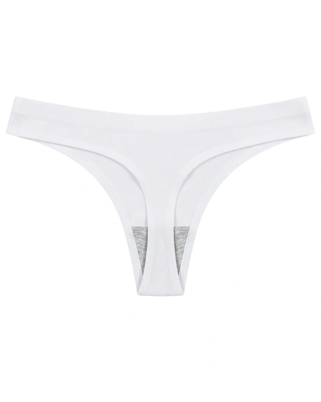 Seamless Thong  - Scarlet - White