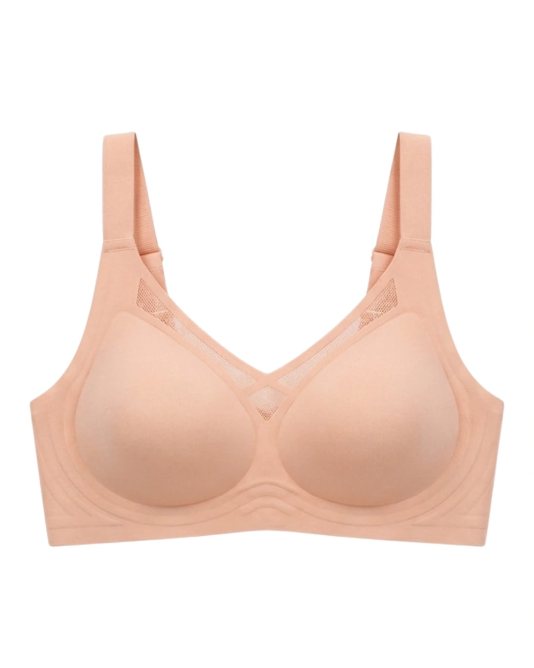 Seamless Padded Bra - Alvena - Peach