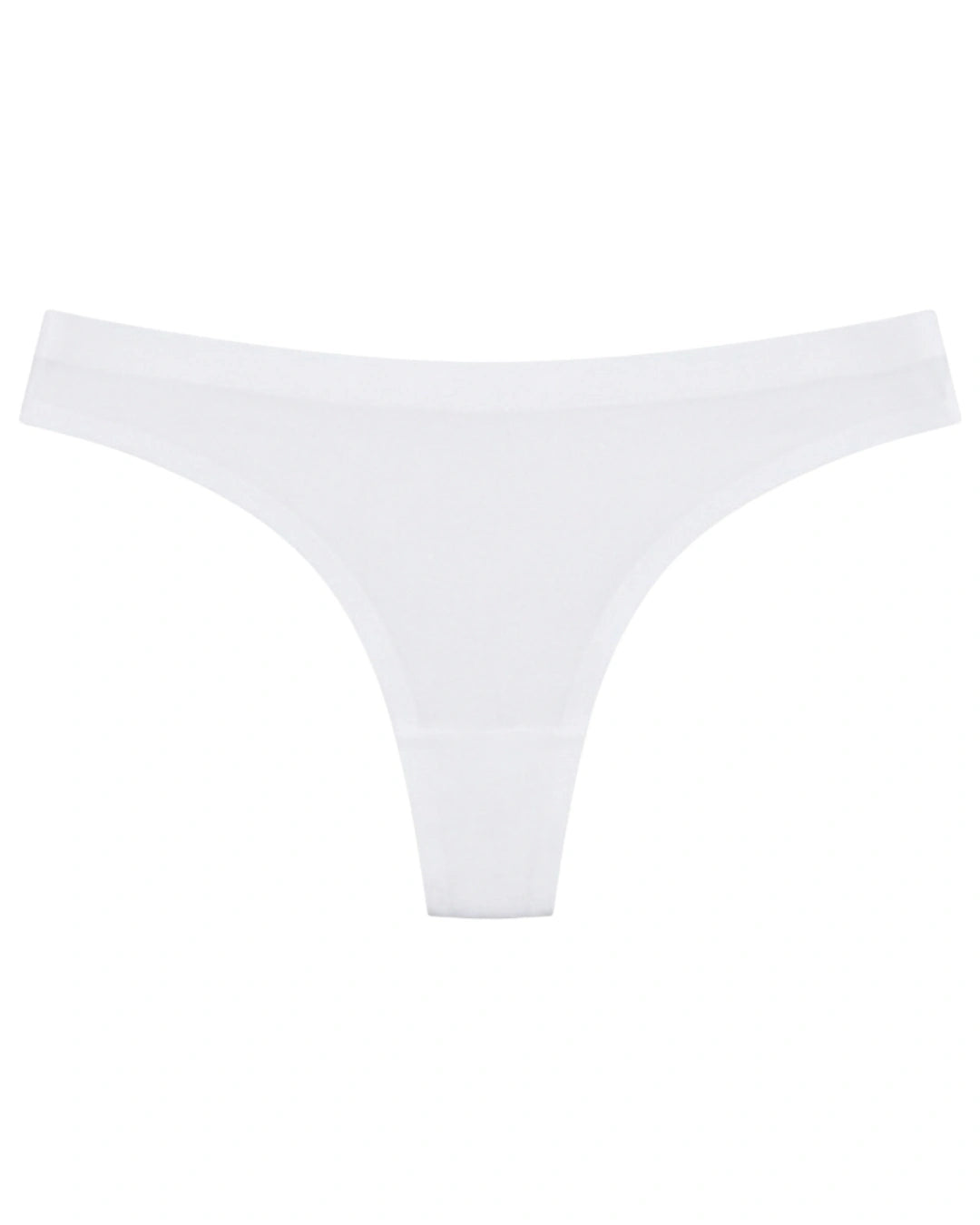 Seamless Thong  - Scarlet - White