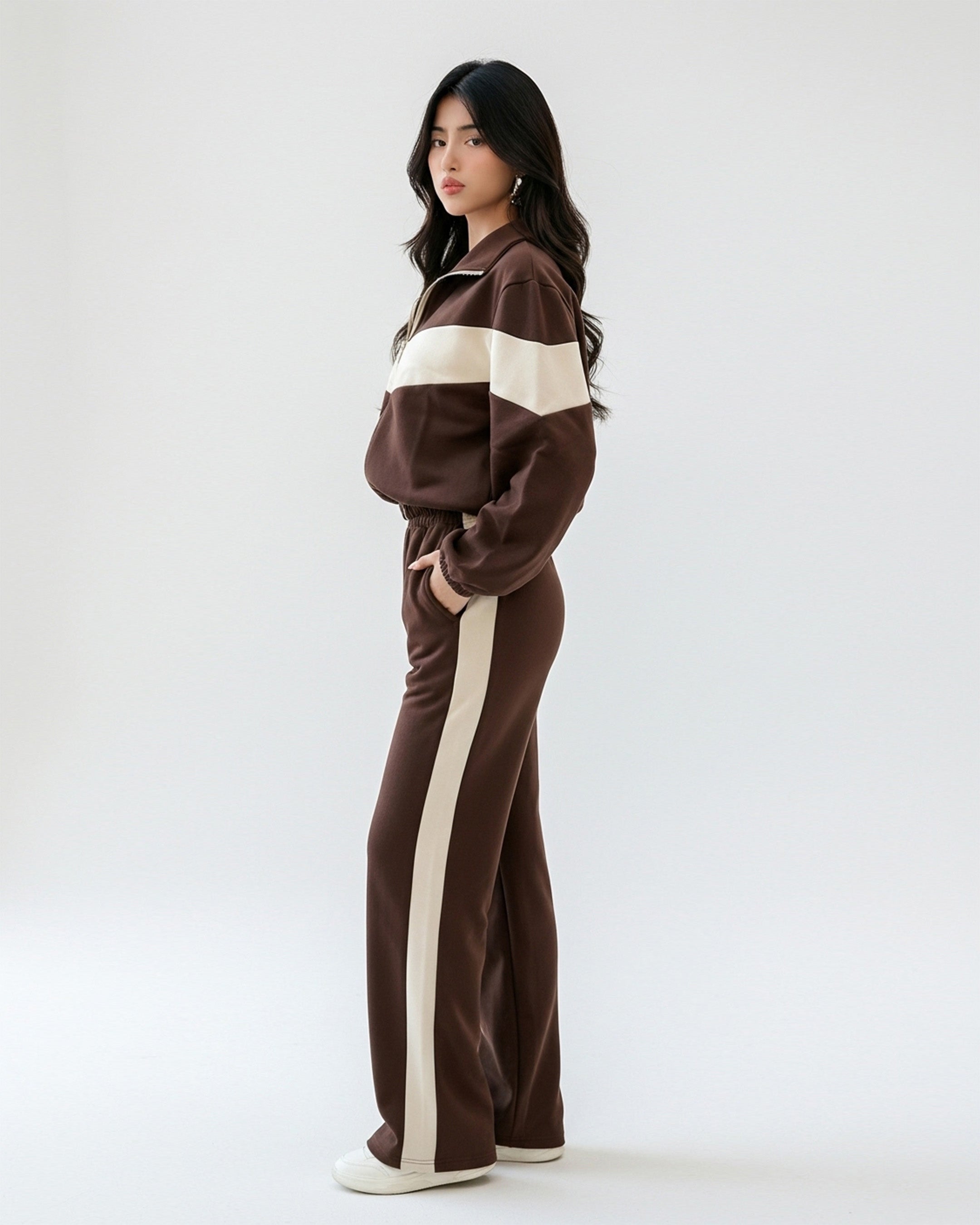 Fleece Tracksuit – Cool Fit - Brown