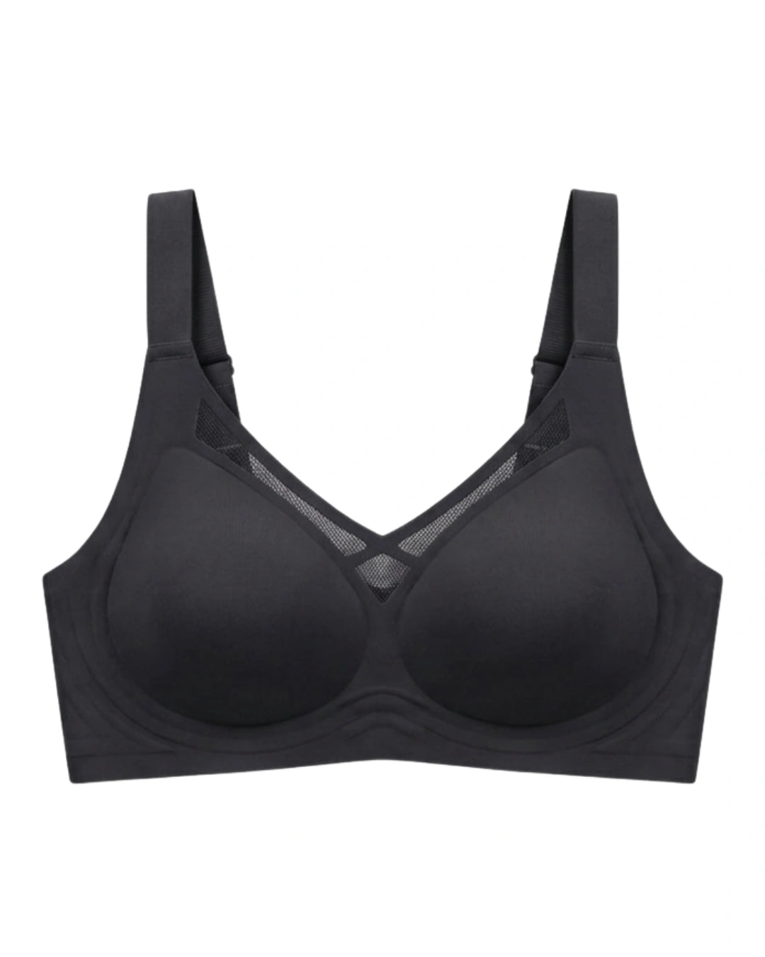 Seamless Padded Bra - Alvena - Black