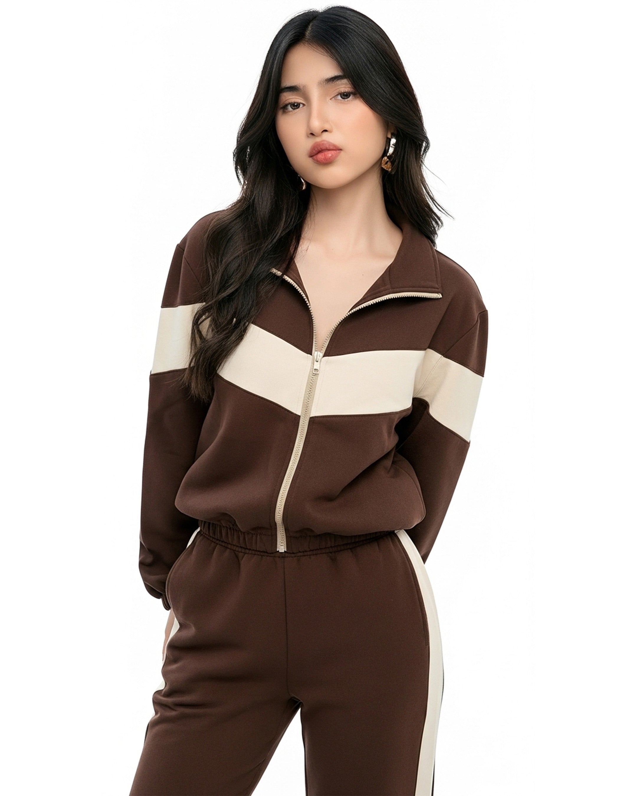Fleece Tracksuit – Cool Fit - Brown