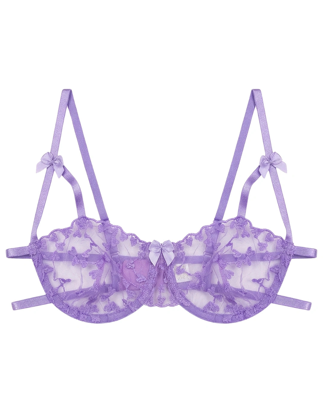 Non Padded Bra Set - Arvessa - Purple
