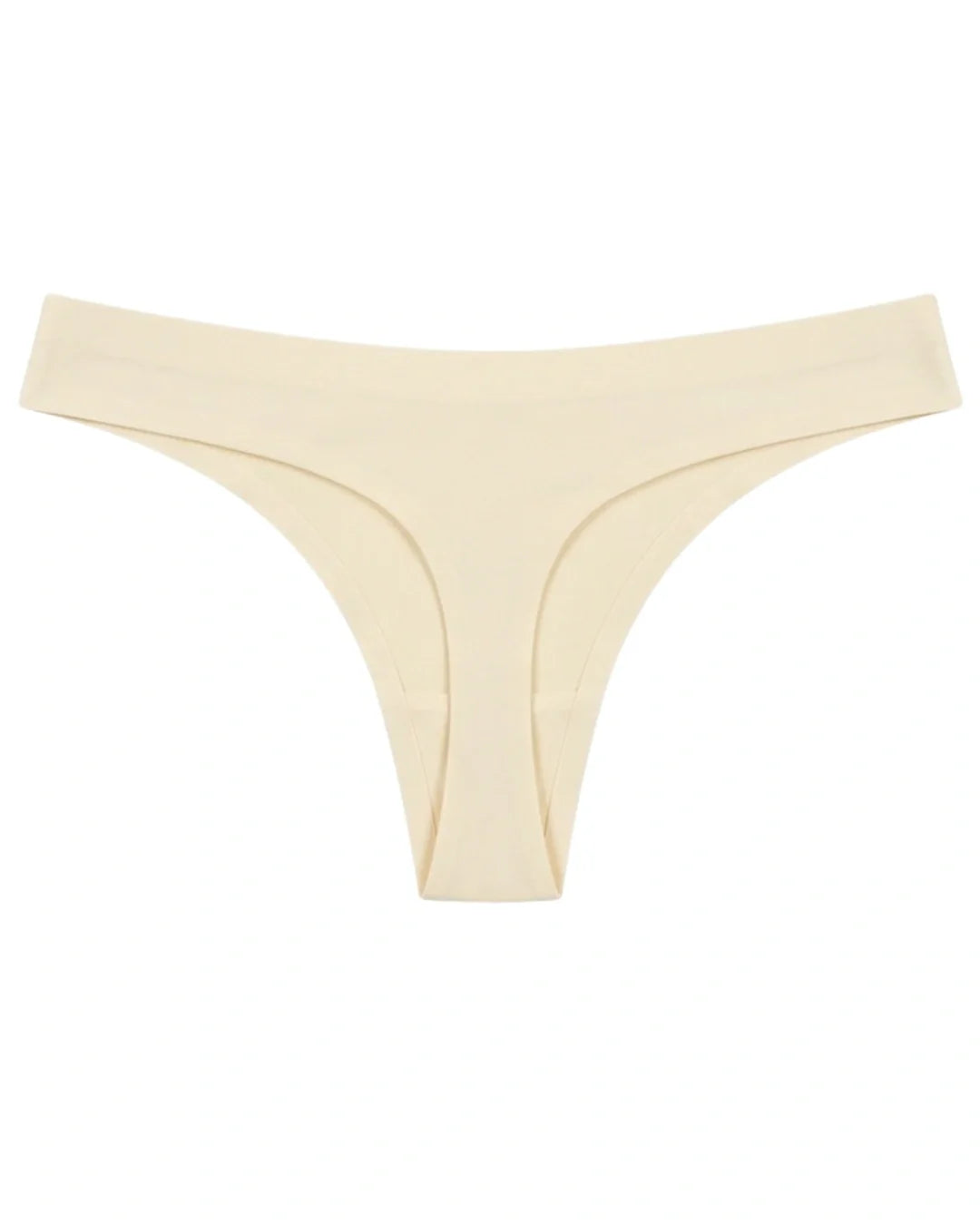 Seamless Thong  - Scarlet - Cream