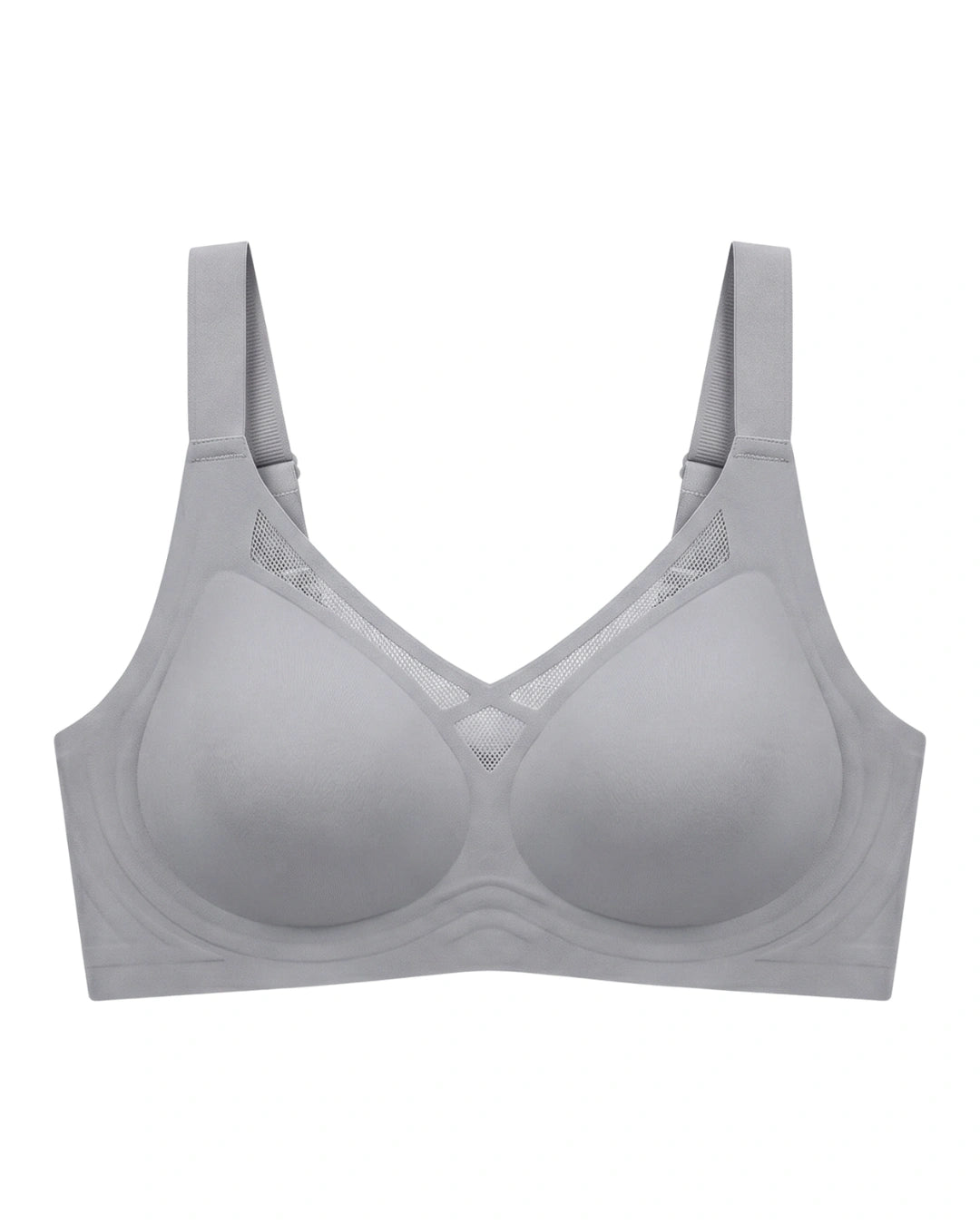 Seamless Padded Bra - Alvena - Grey