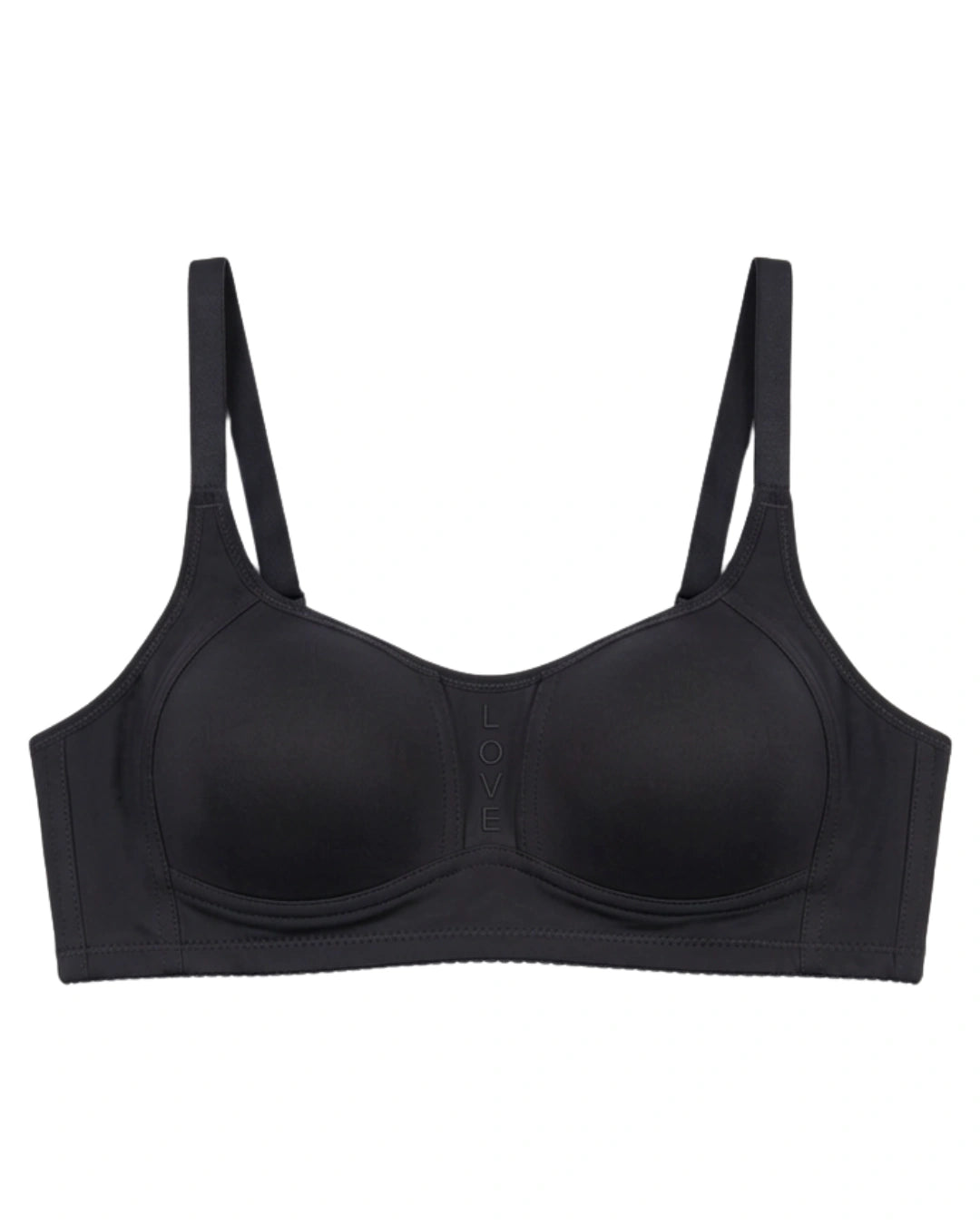 Light Padded T-Shirt Bra - Leo - Black