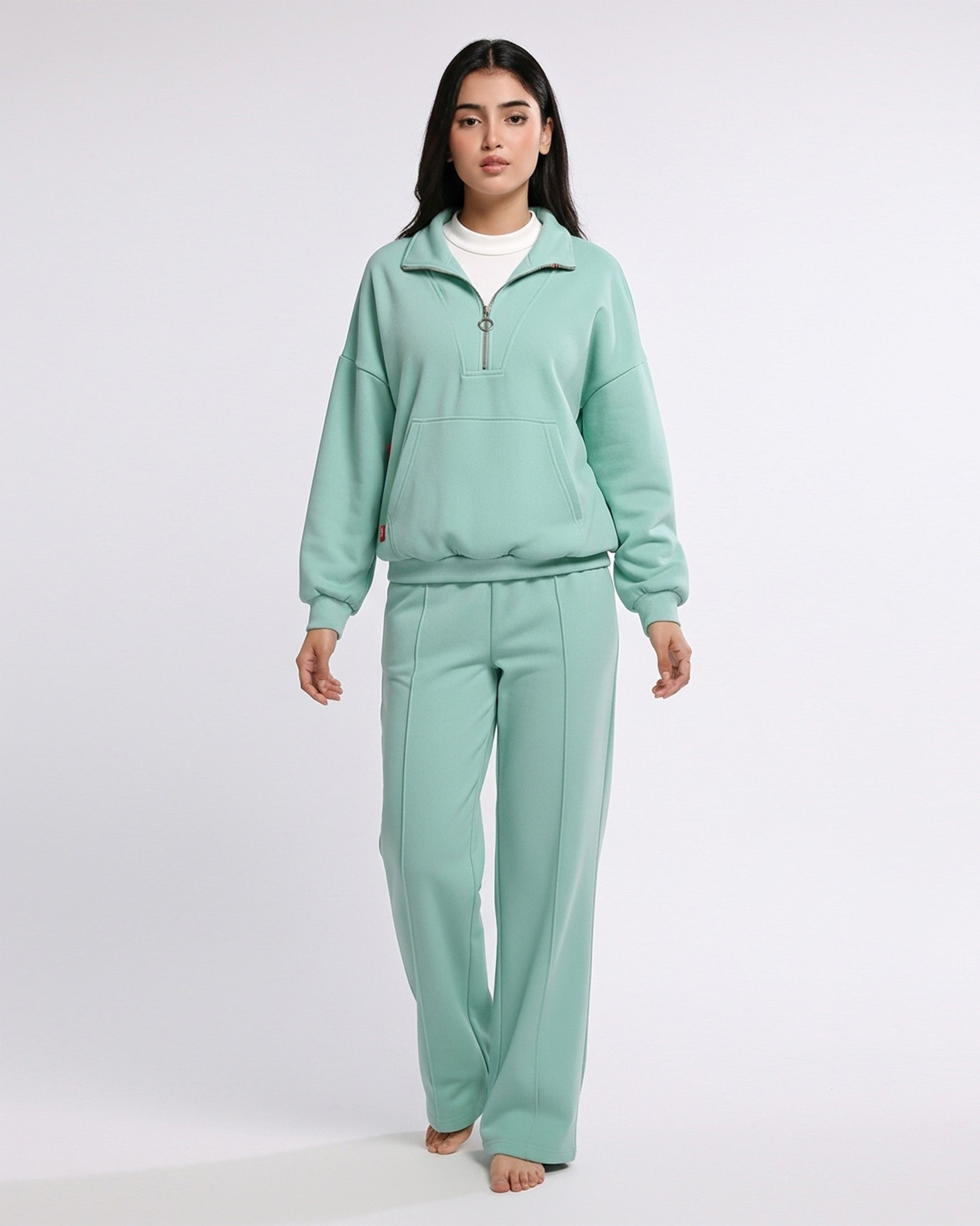 Fleece Tracksuit – Soft Flex - Aqua