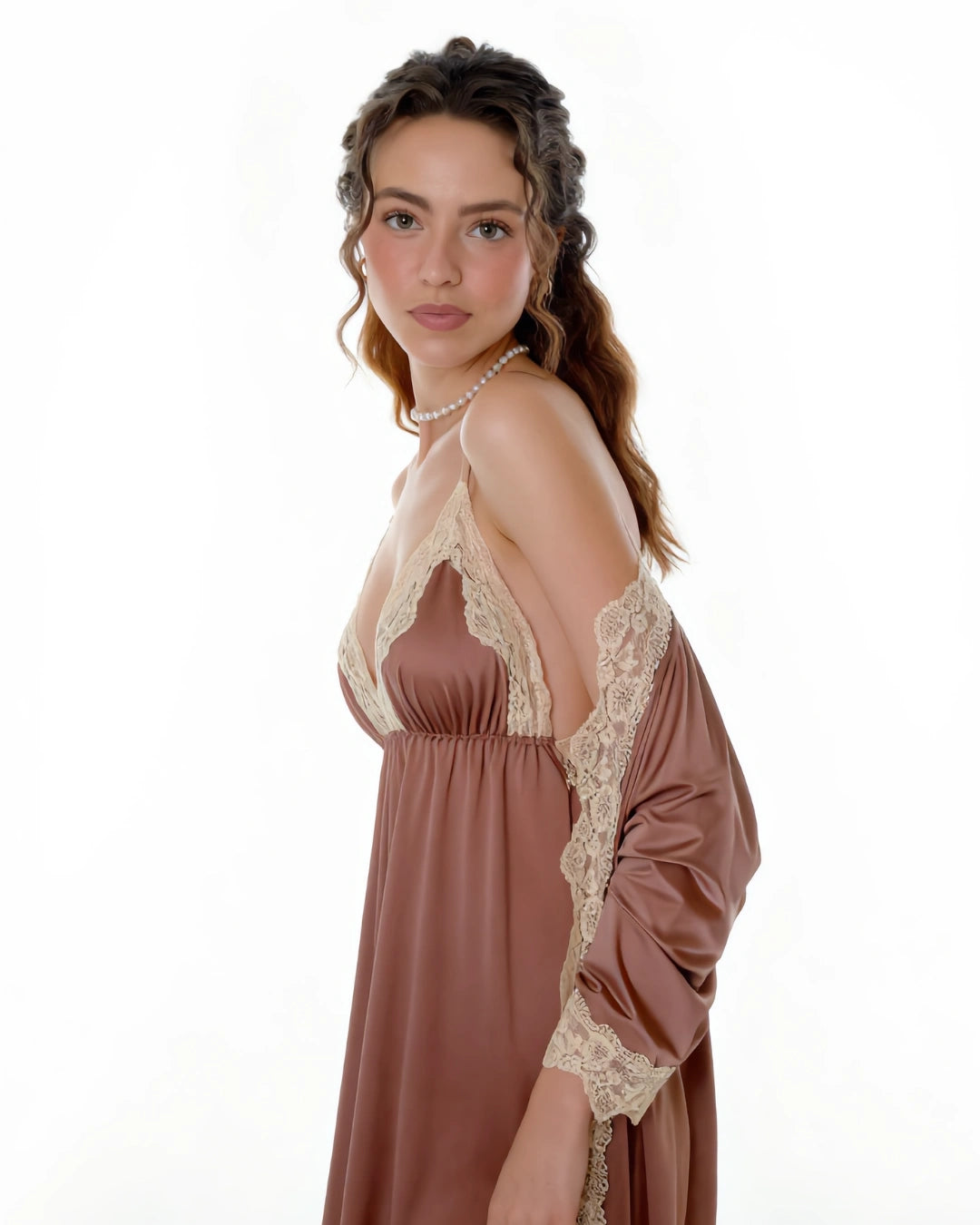 Lingerie Set with Gown - Boudoir