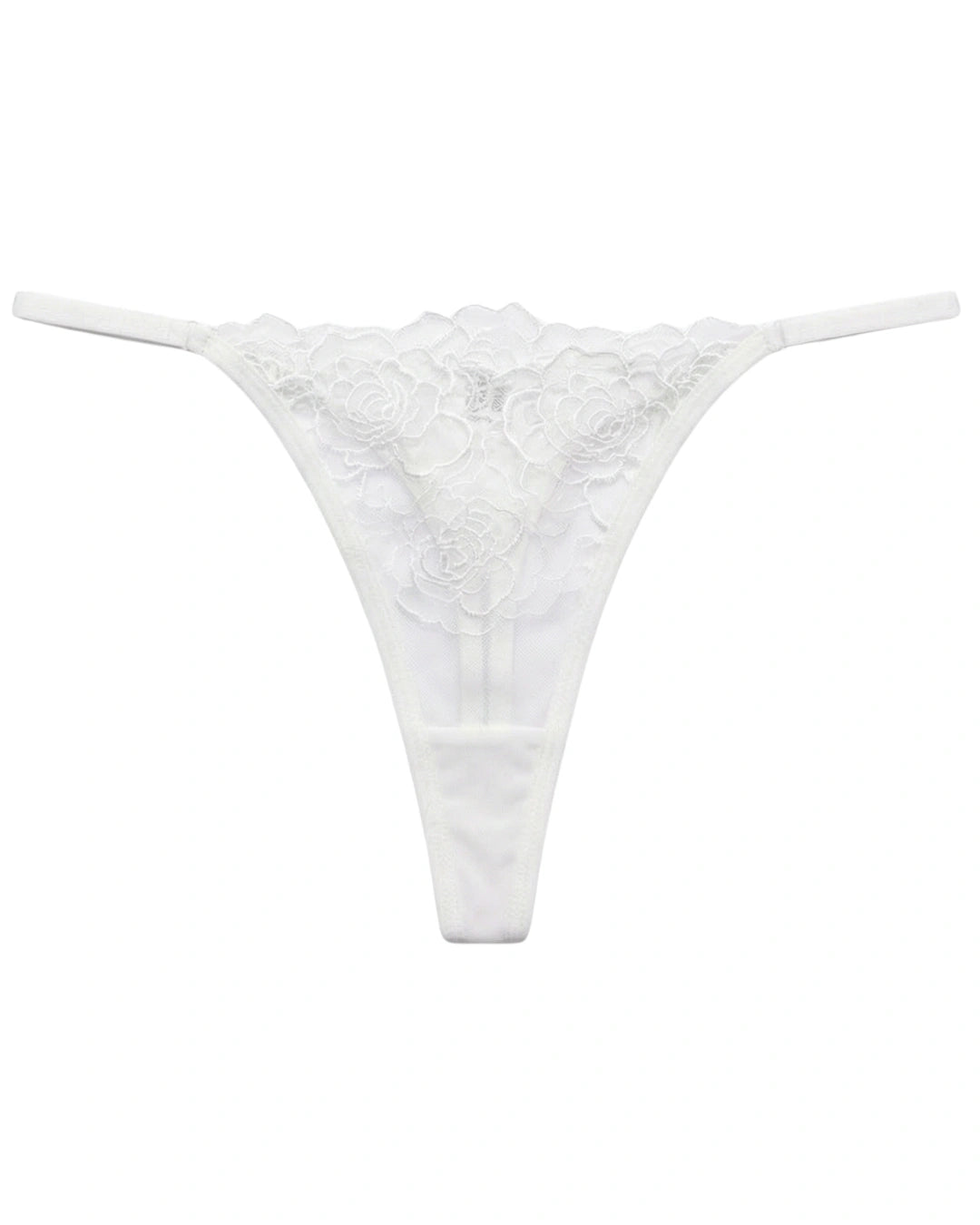 Non Padded Bra Set - Ivory Bloom - White