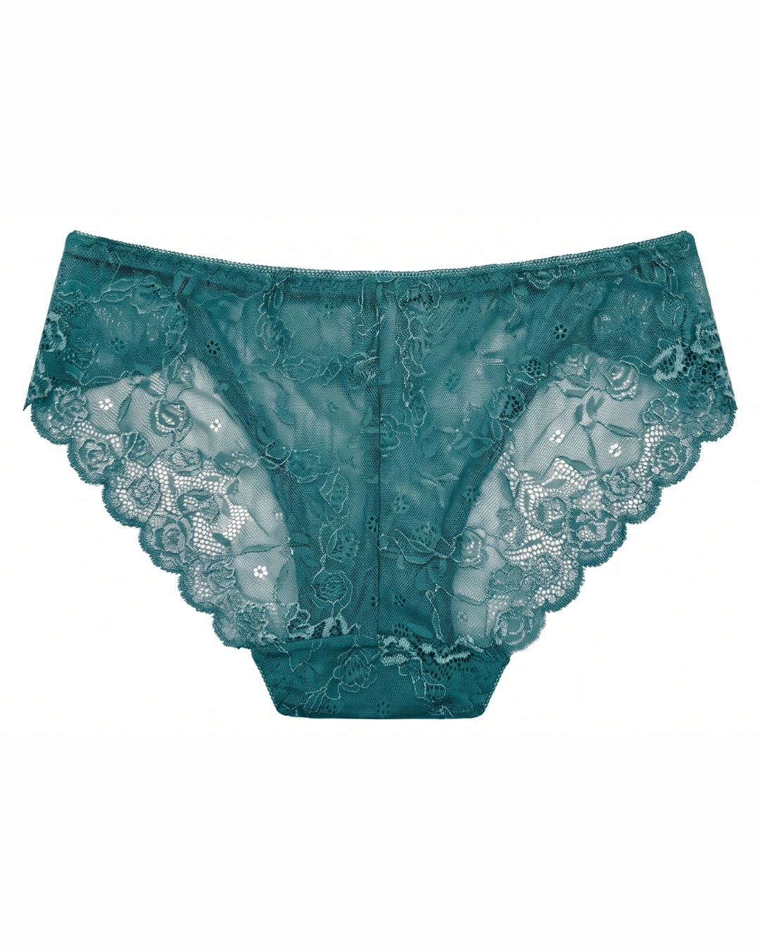 Brief Panty - Floral Lace - Sea Green