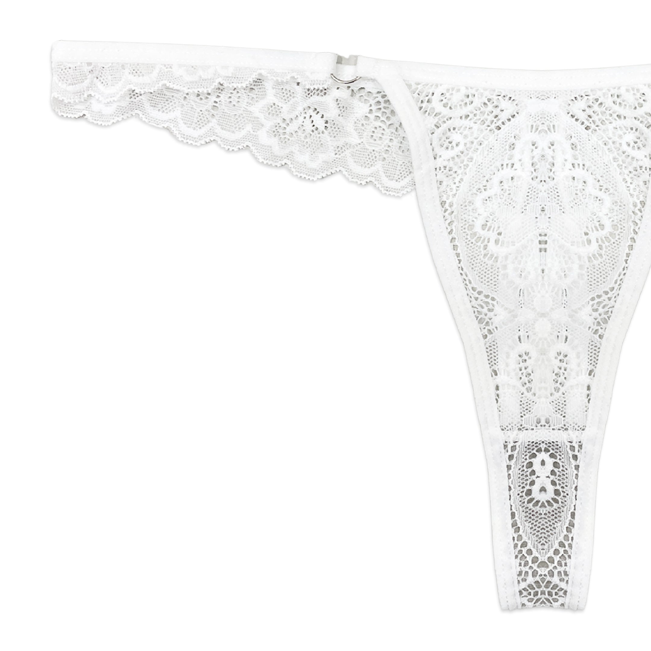 Thong Panty - White Sheer