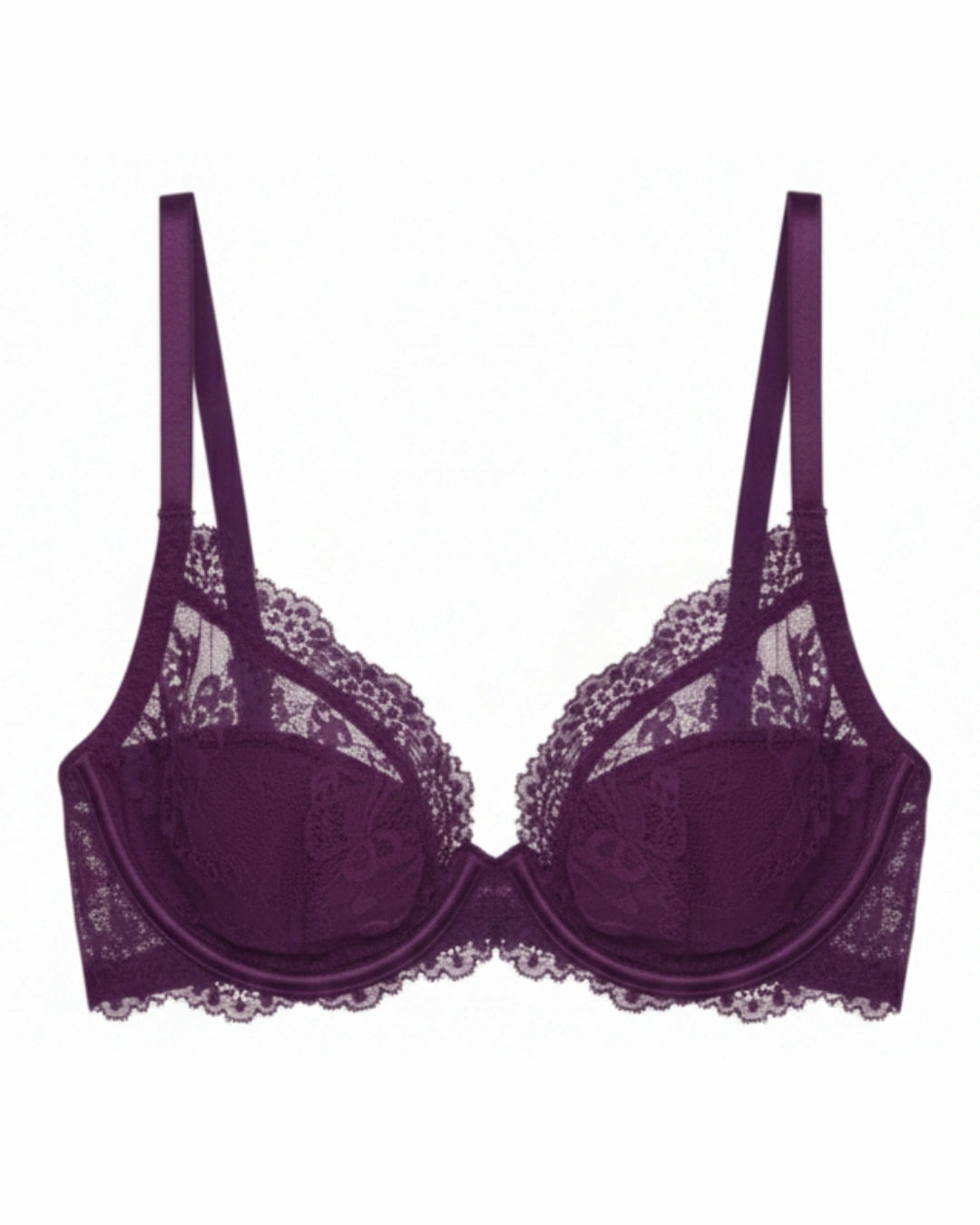 Non-Padded Bra - Sophia - Purple