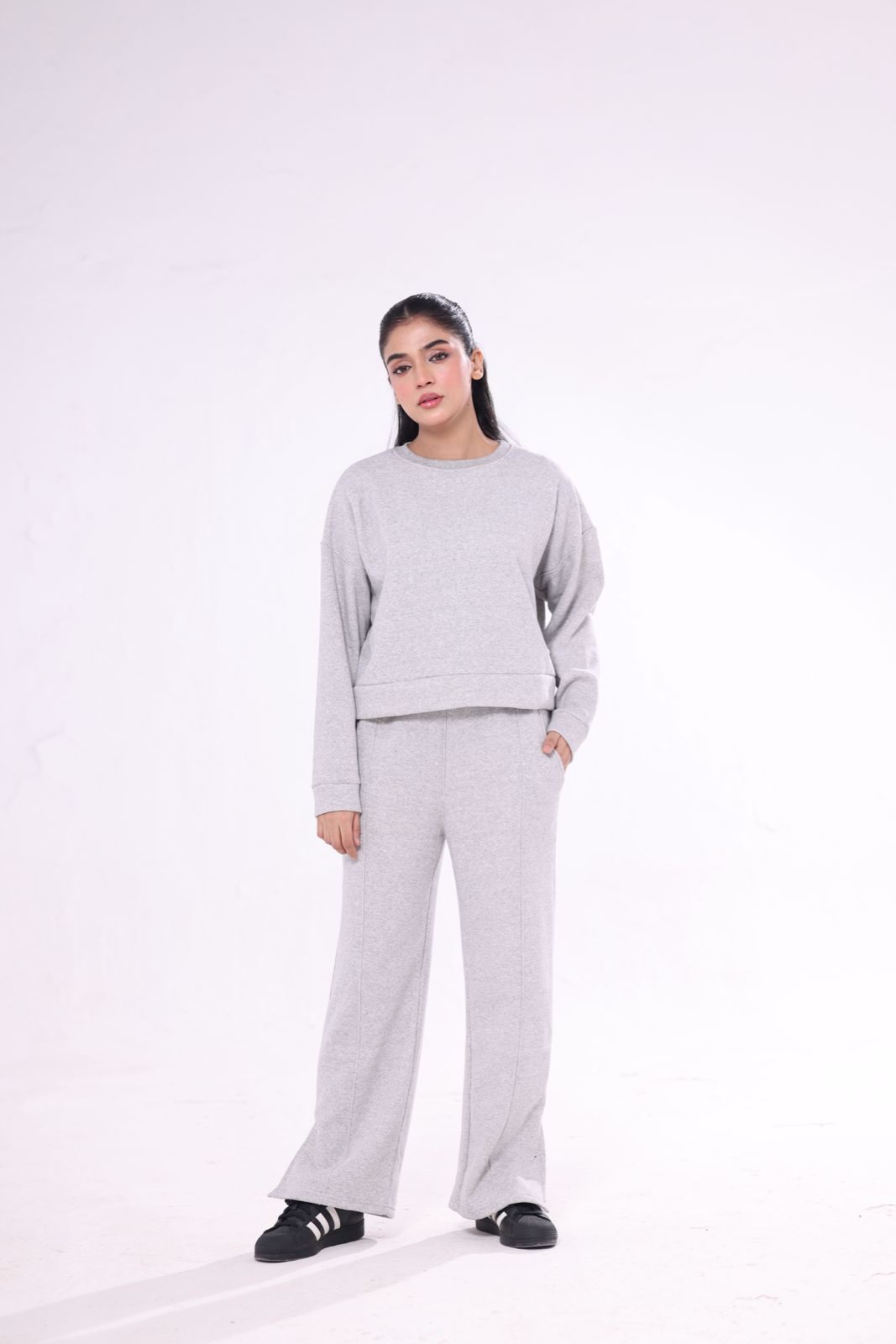 Fleece Tracksuit – Warm Set - Grey