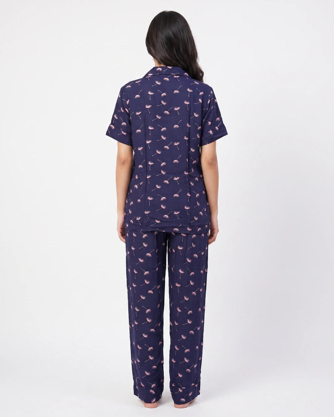 Linen PJ Set - Blue Blossom