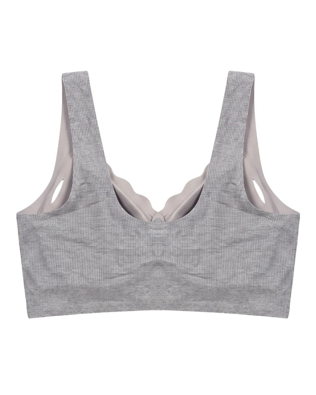 Front-Button Bra - Zova - Grey