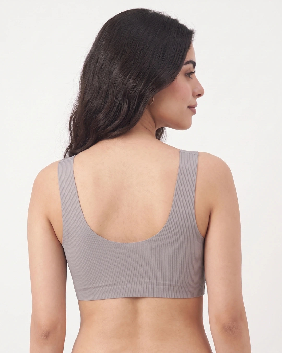 Front-Button Bra - Zova - Brown