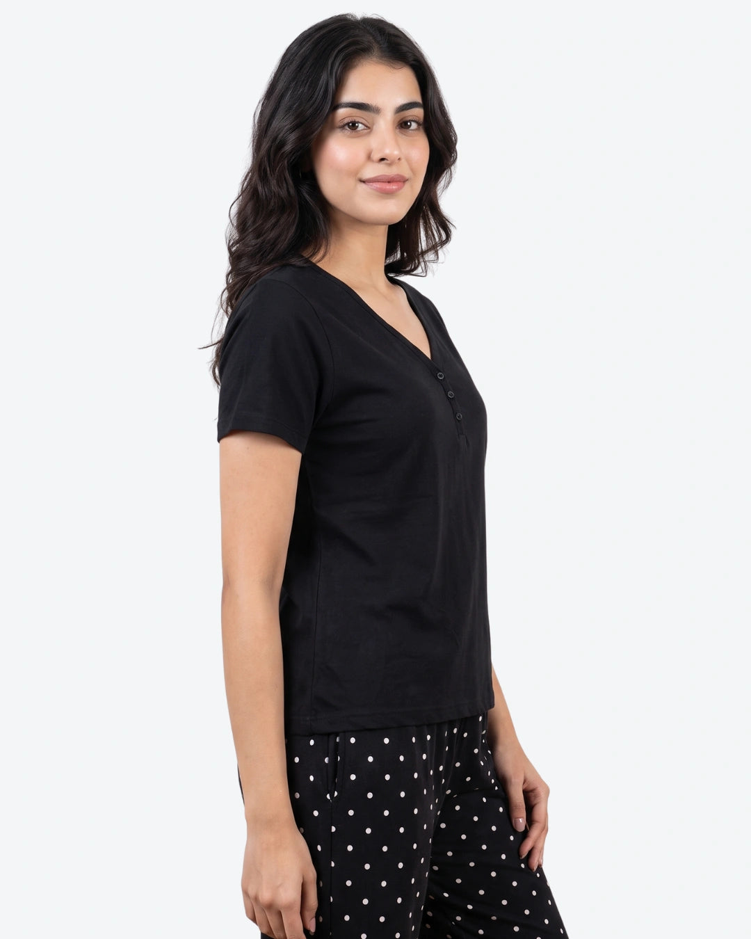 Cotton PJ Set - Mono Dot