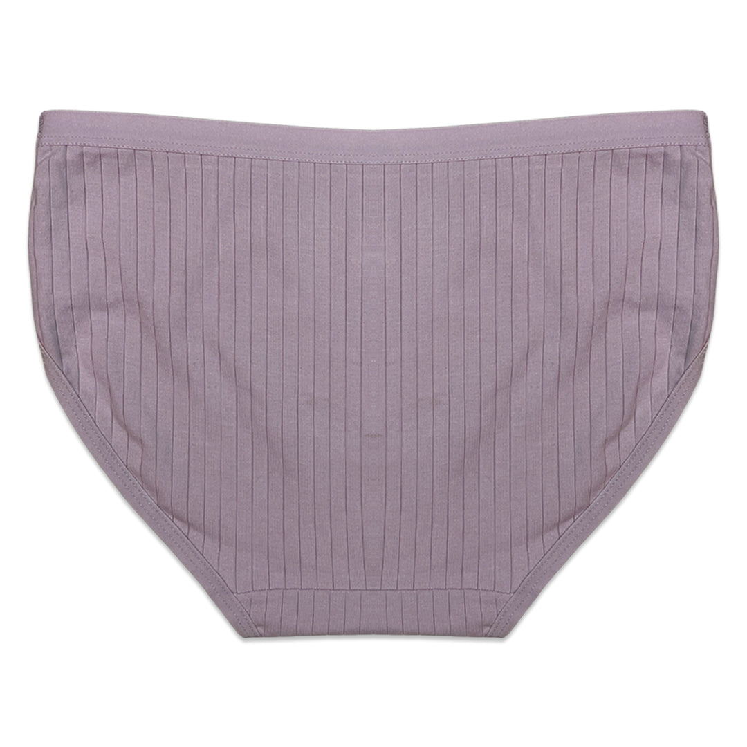 Pack of 3 Briefs Panties - Ribbed Cotton