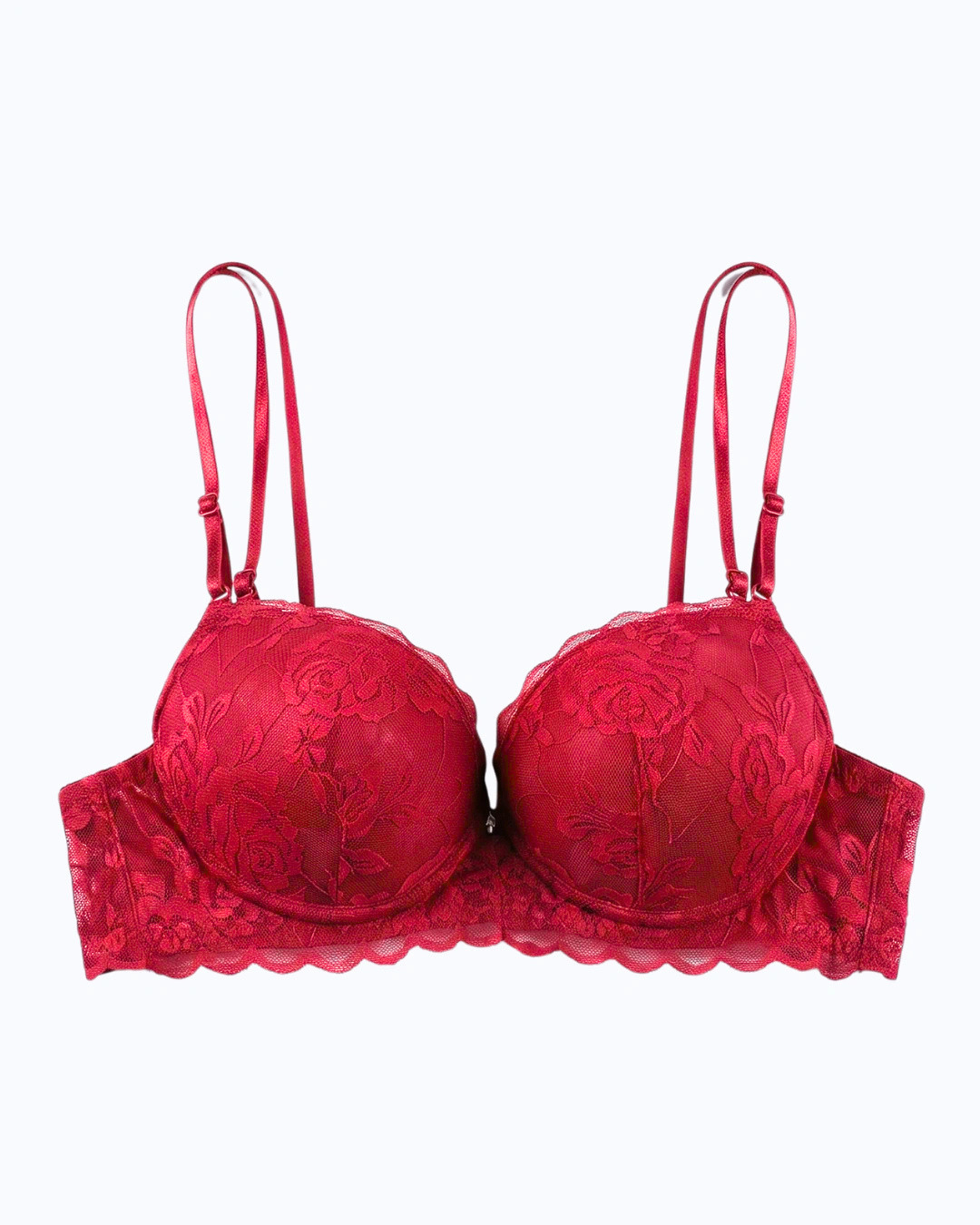 Padded Push-up Bra - Rose - Maroon