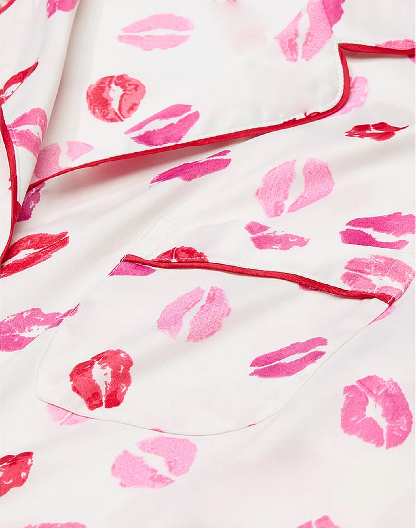 Sajiero Silk Pajama Suit - Lush Lips