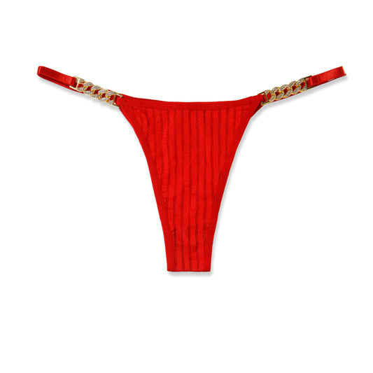 Sajiero Thong Panty - Scarlet Luxe