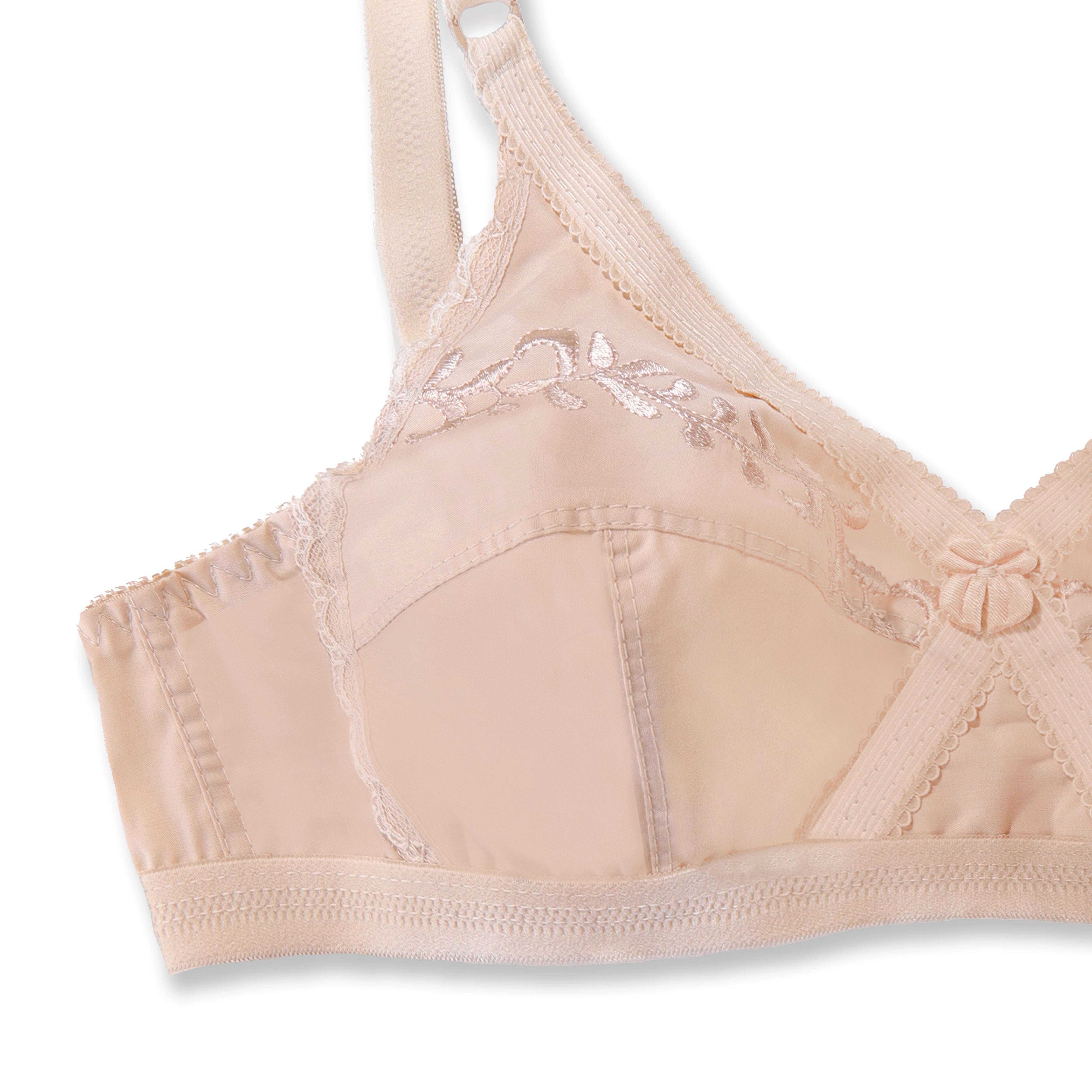 Non Wired Padded Bra – Embroidered Weave