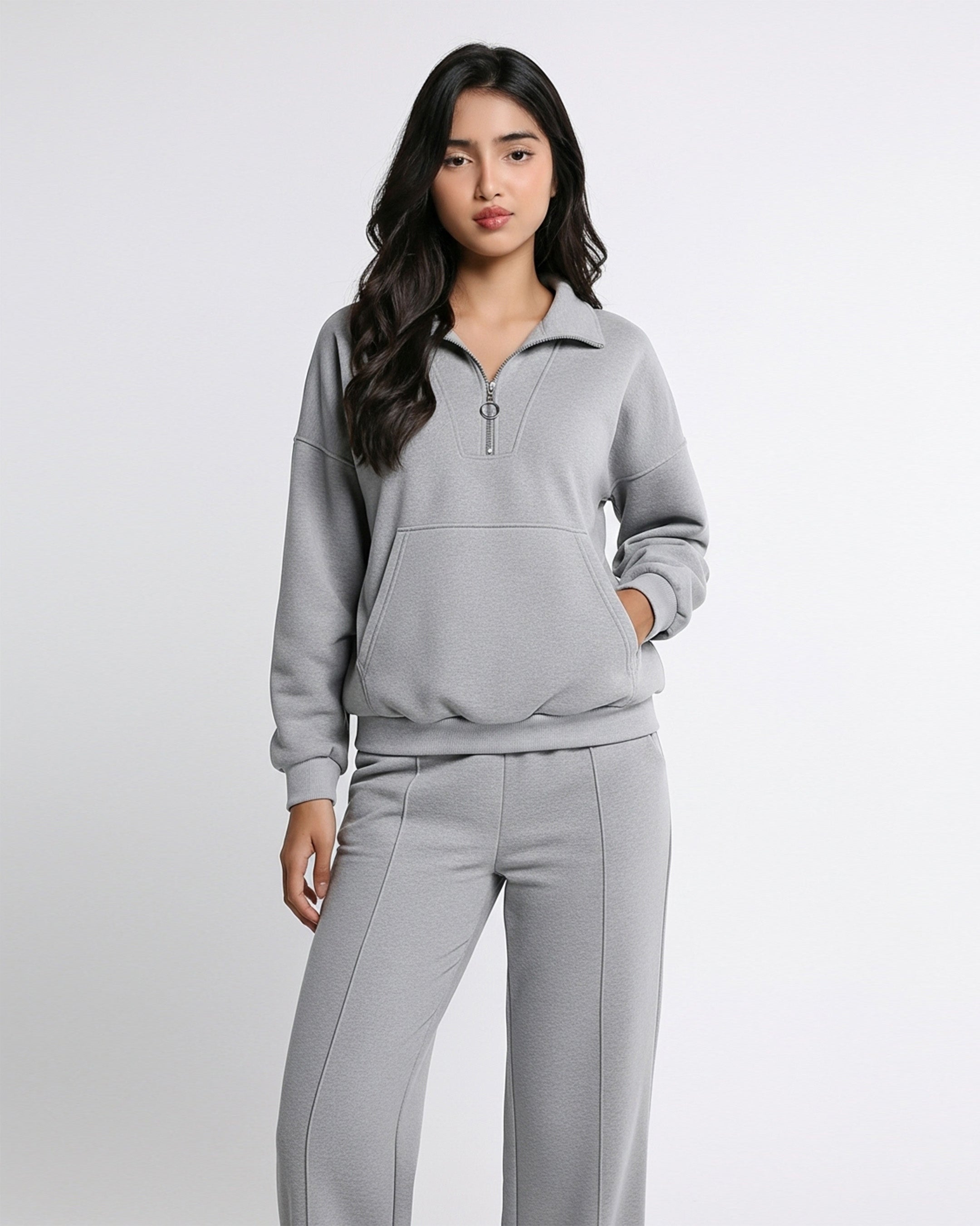Fleece Tracksuit – Soft Flex - Grey
