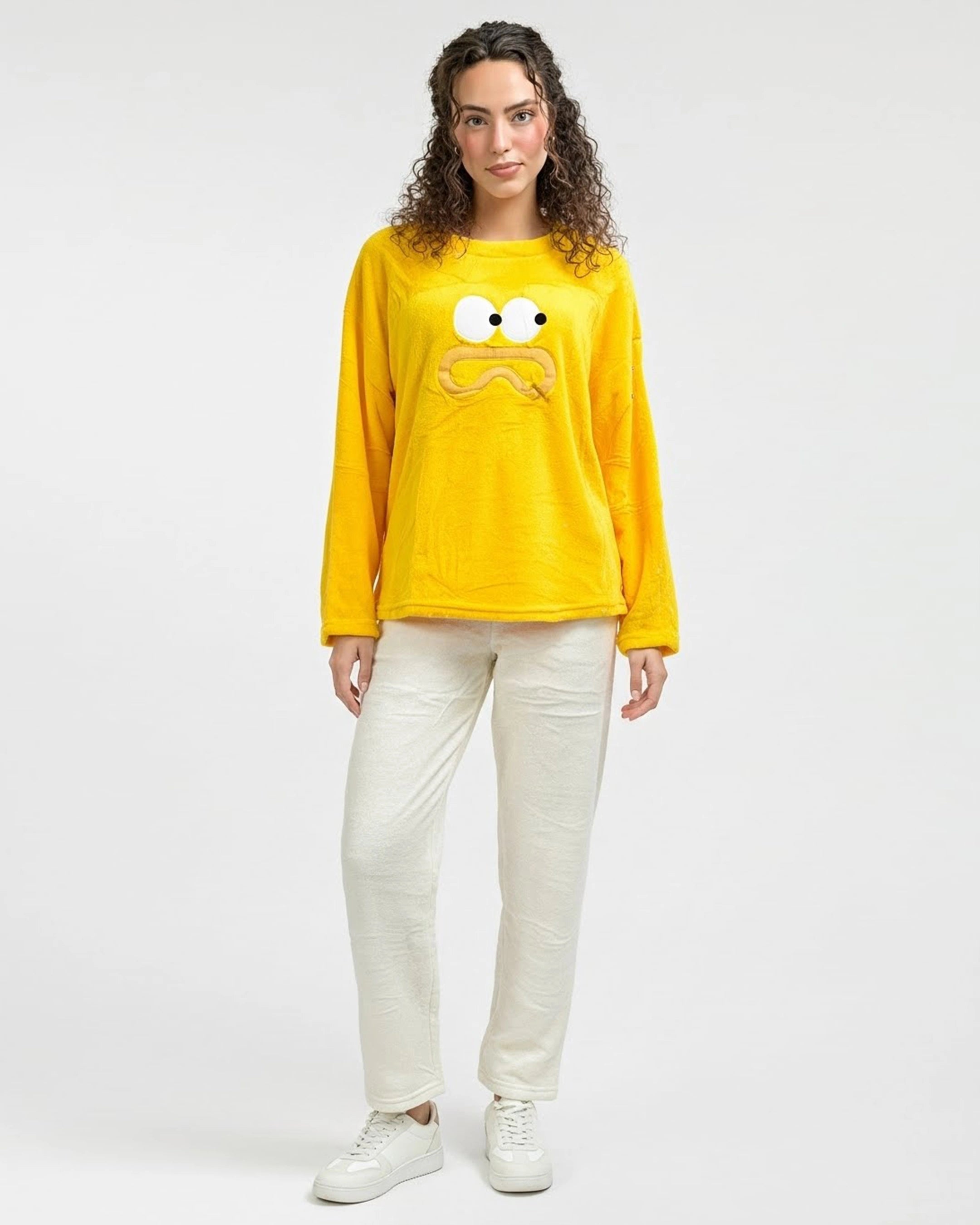 Fleece Pajama Suit - Sunny Face