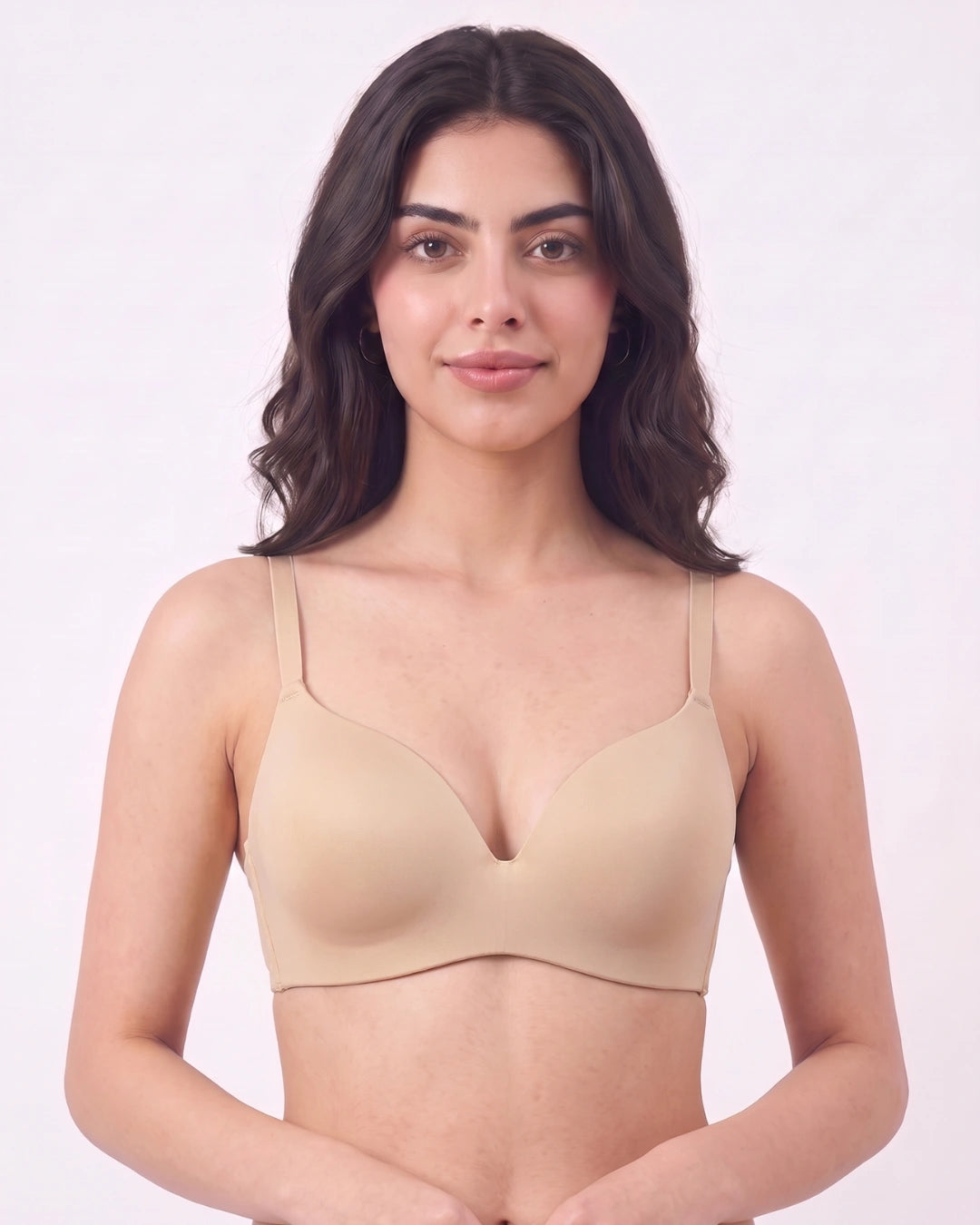 Non Wired Single Padded T-Shirt Bra - Elle - Skin