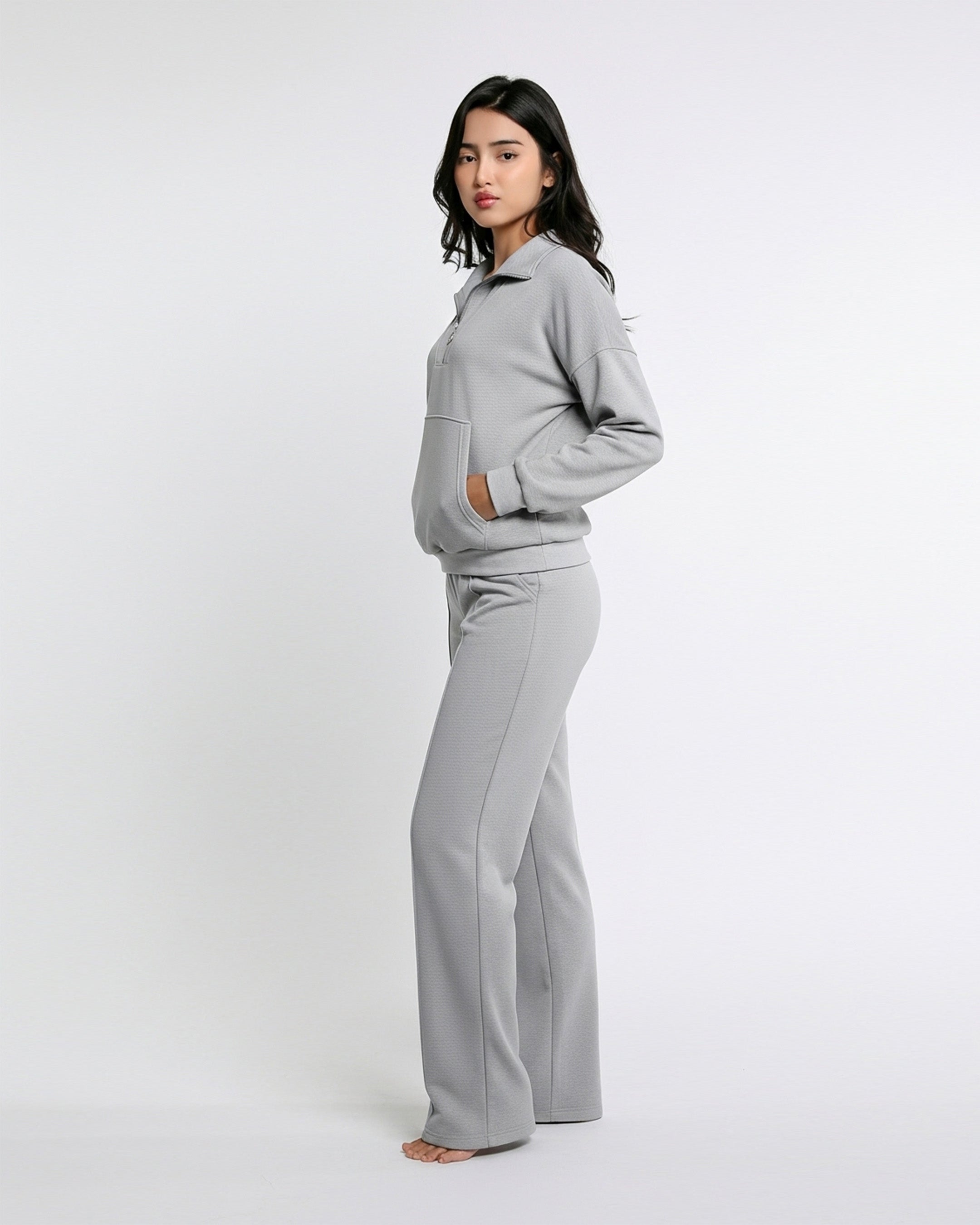 Fleece Tracksuit – Soft Flex - Grey