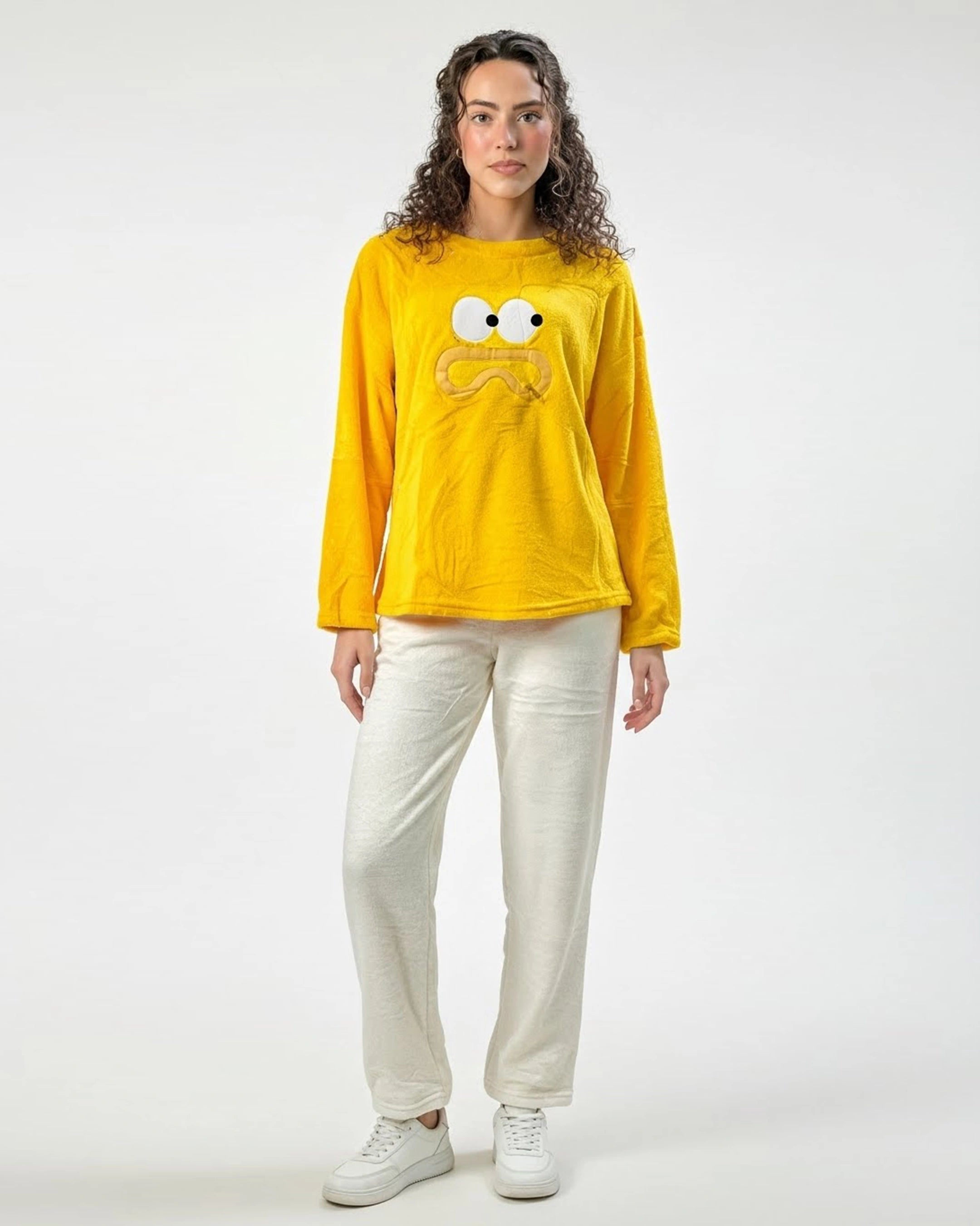 Fleece Pajama Suit - Sunny Face