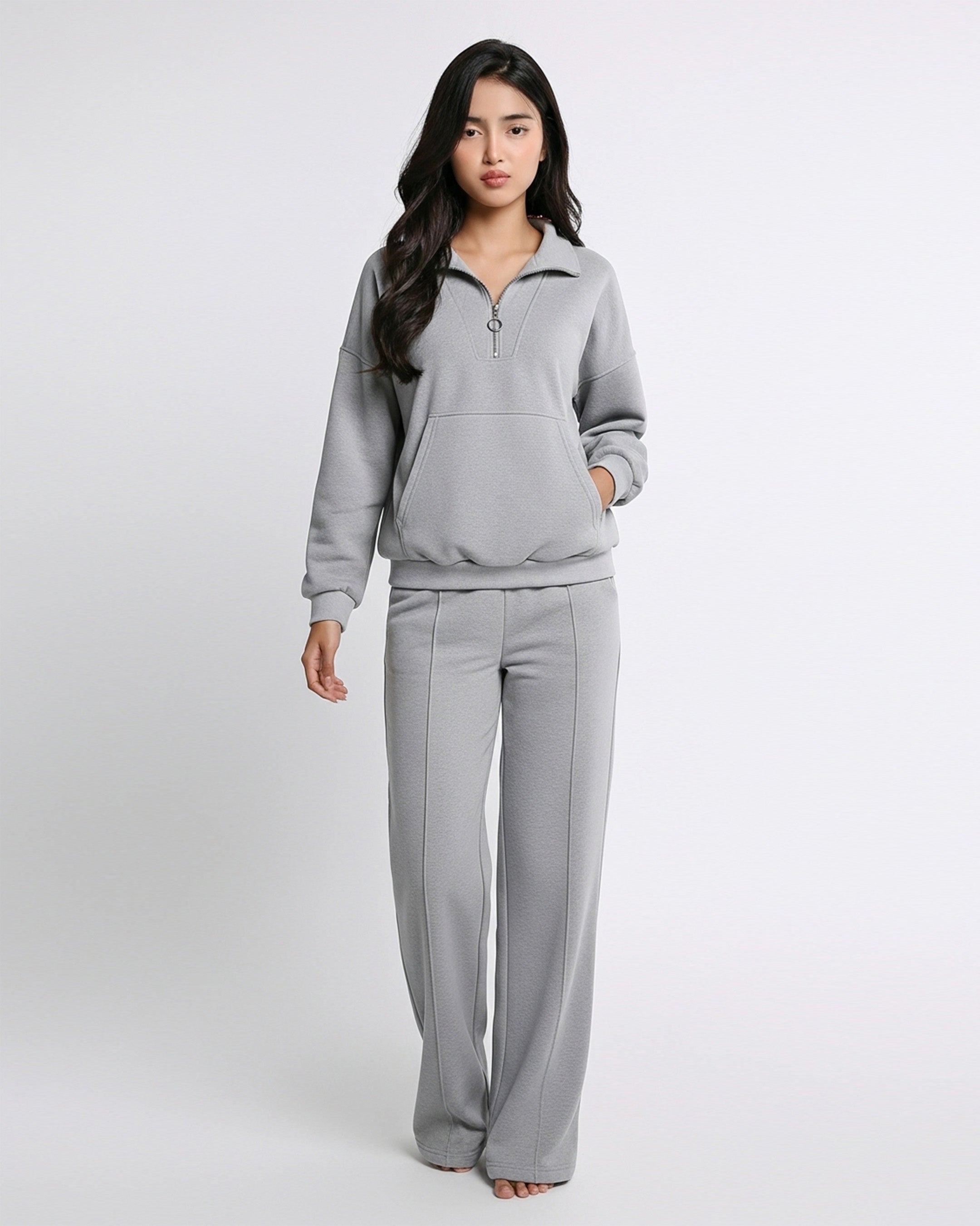 Fleece Tracksuit – Soft Flex - Grey