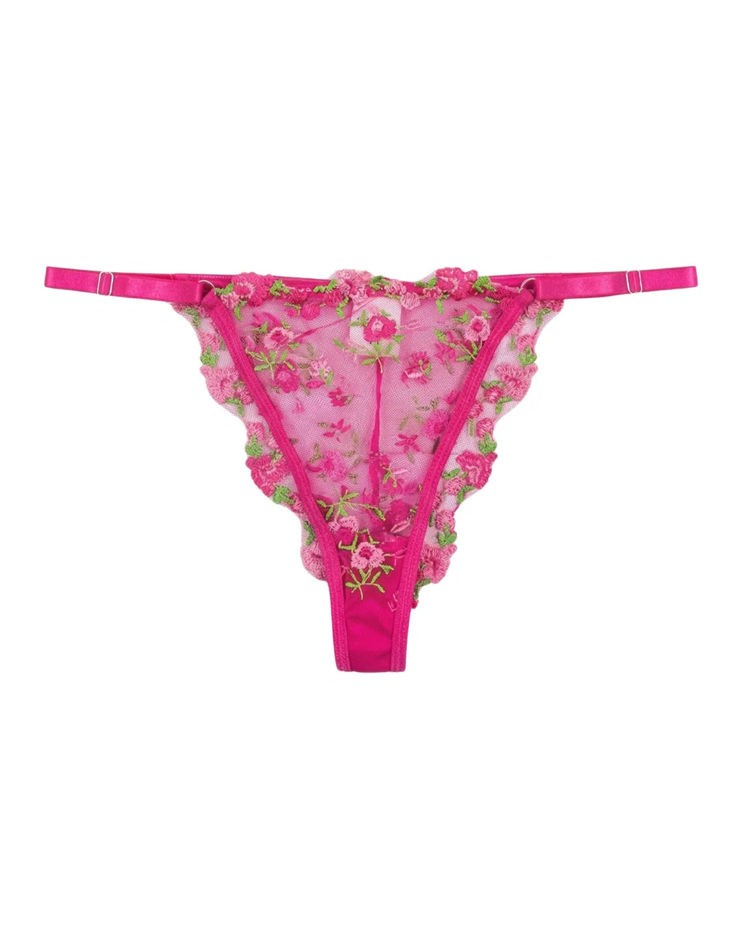 Non Padded Bra Set - Flora Zest - Pink