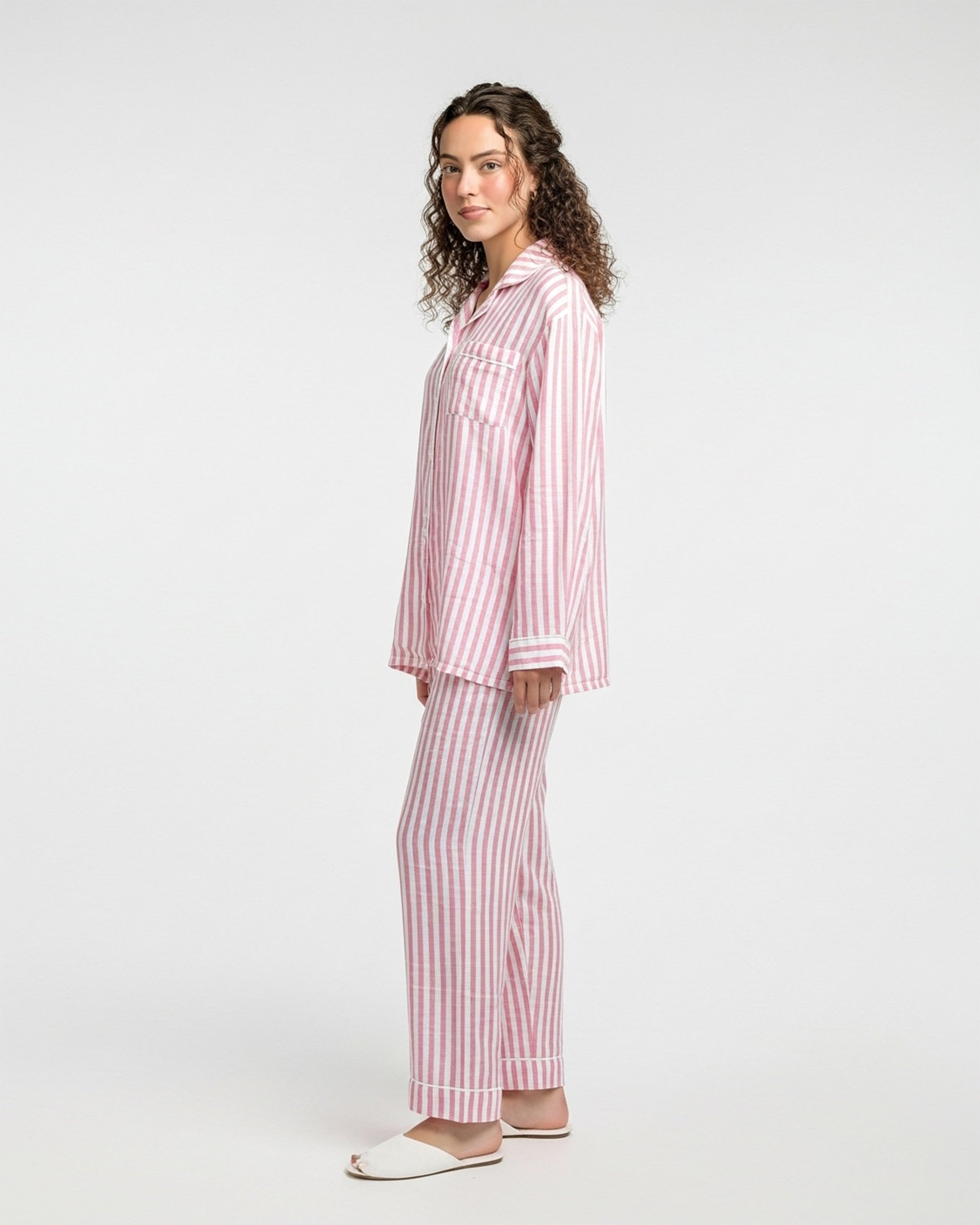 Linen Pajama Suit - Stripe Ease