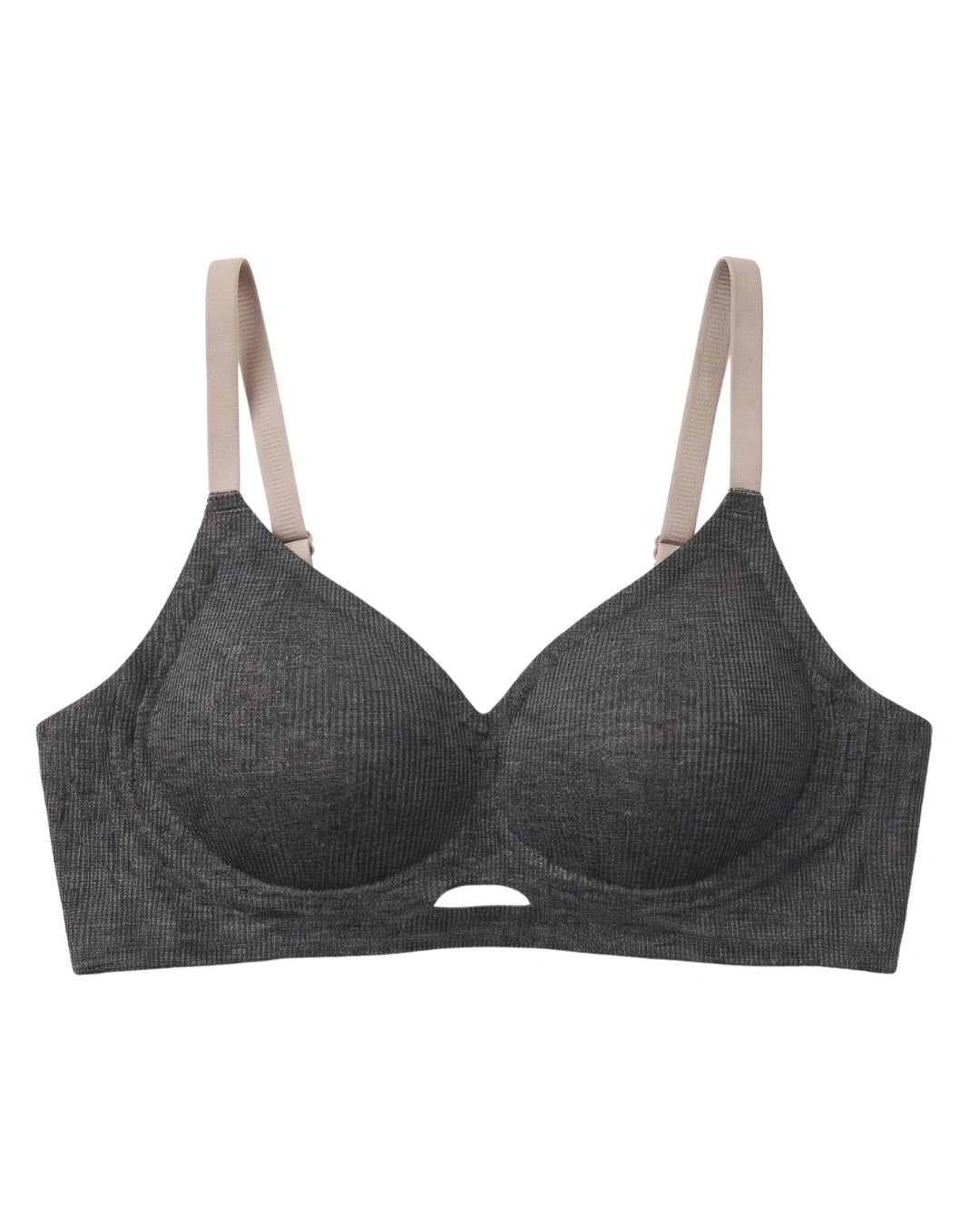 Seamless Padded Bra - Vinoa - Charcoal