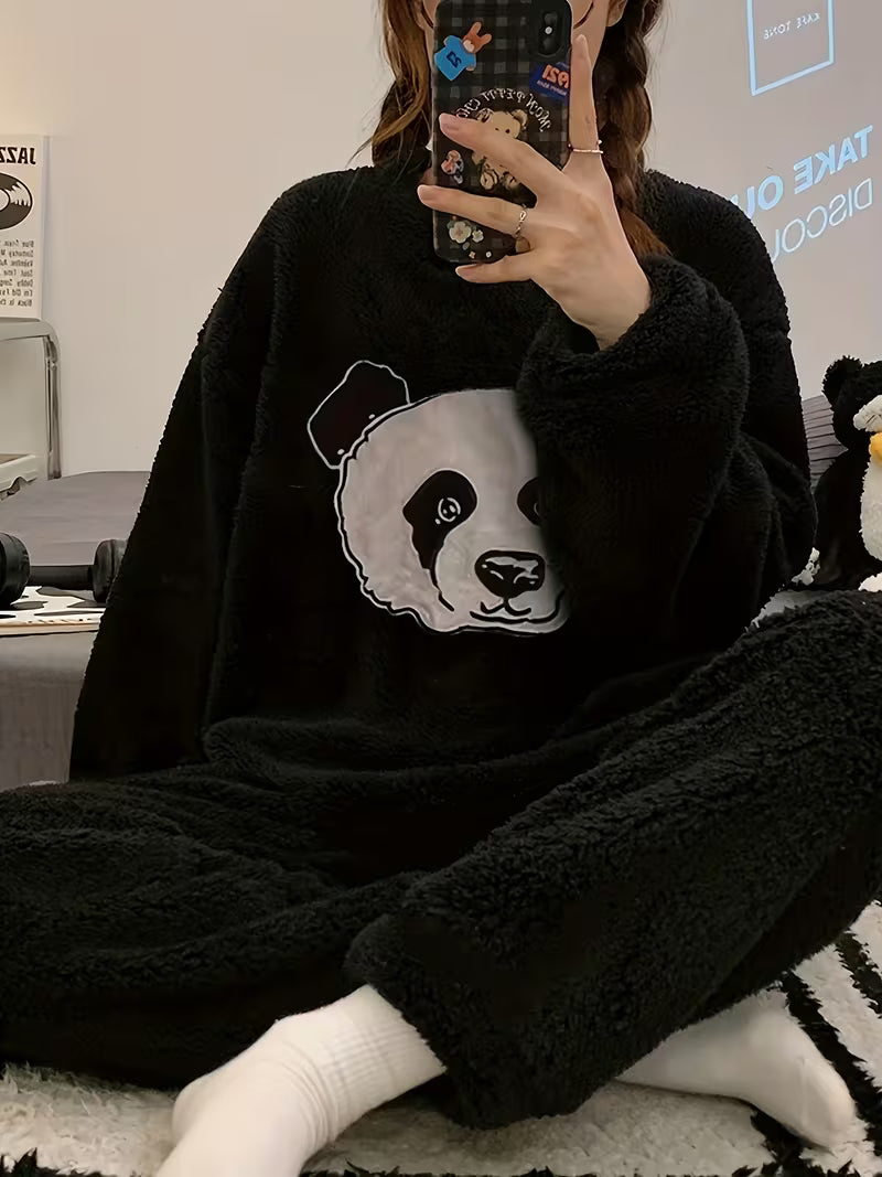 Fleece Pajama Suit - Panda Night
