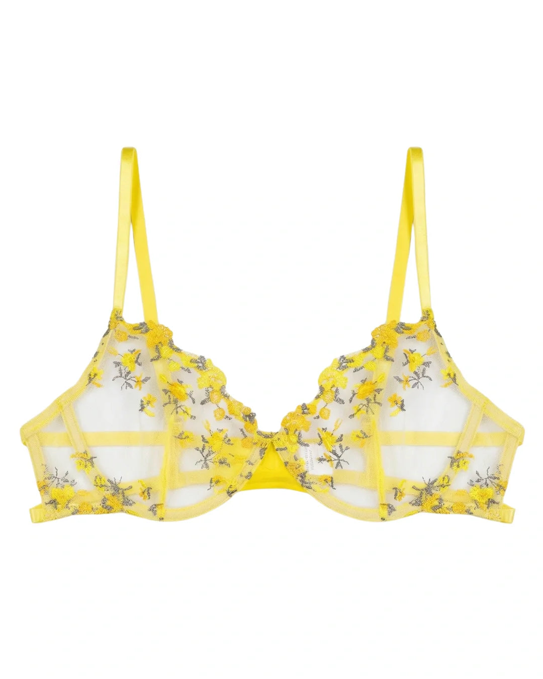 Non Padded Bra Set - Flora Zest - Yellow