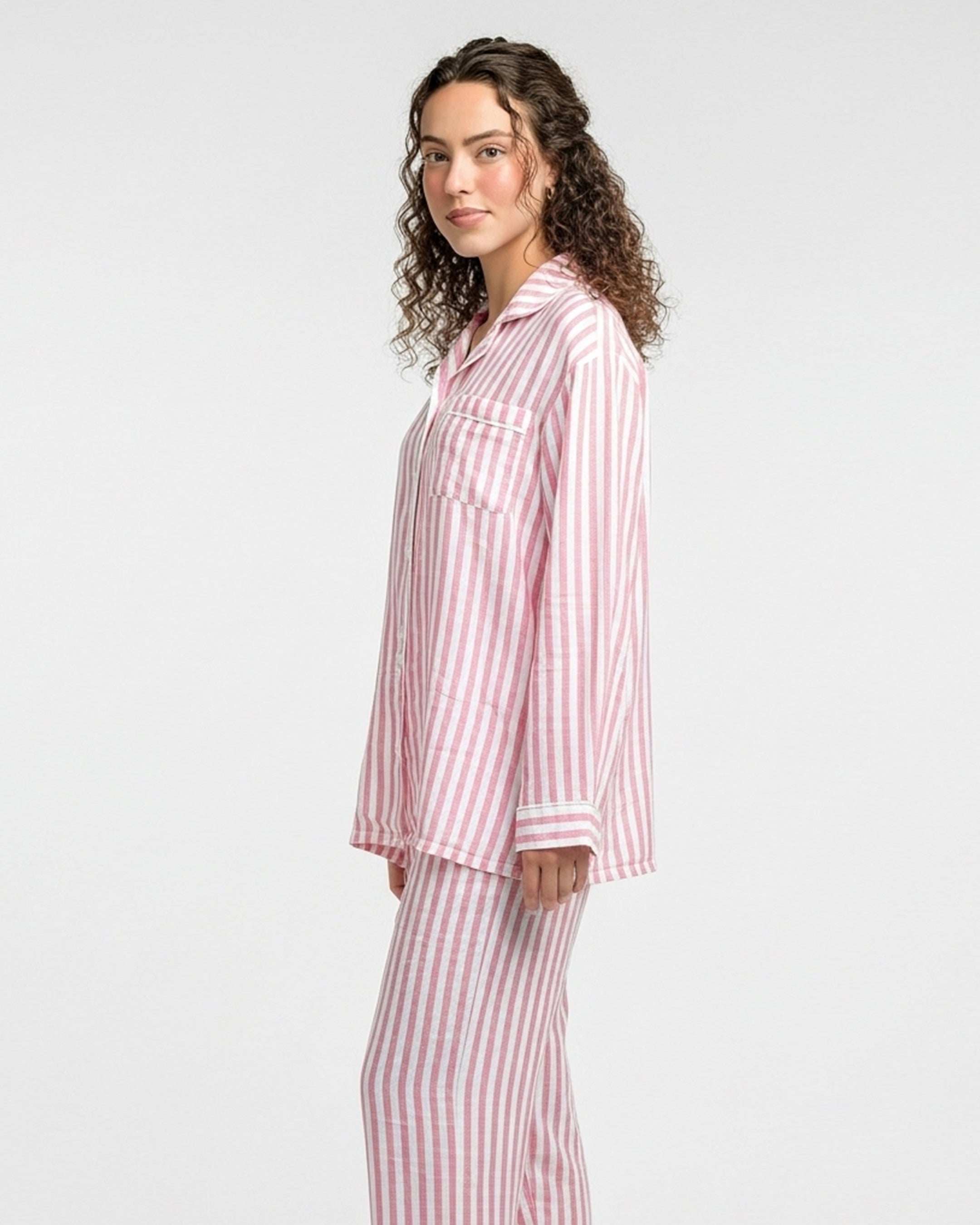 Linen Pajama Suit - Stripe Ease
