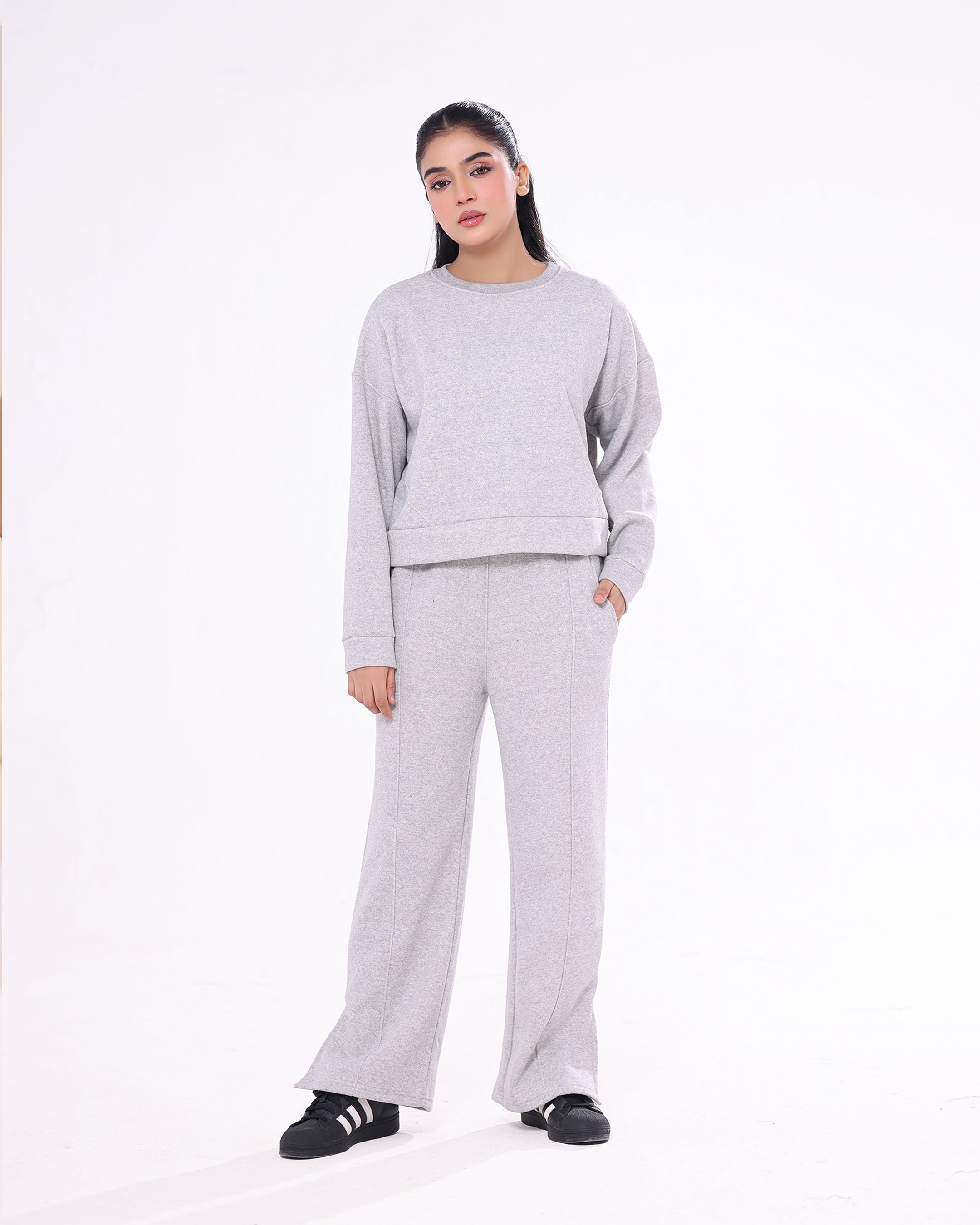 Fleece Tracksuit – Warm Set - Grey