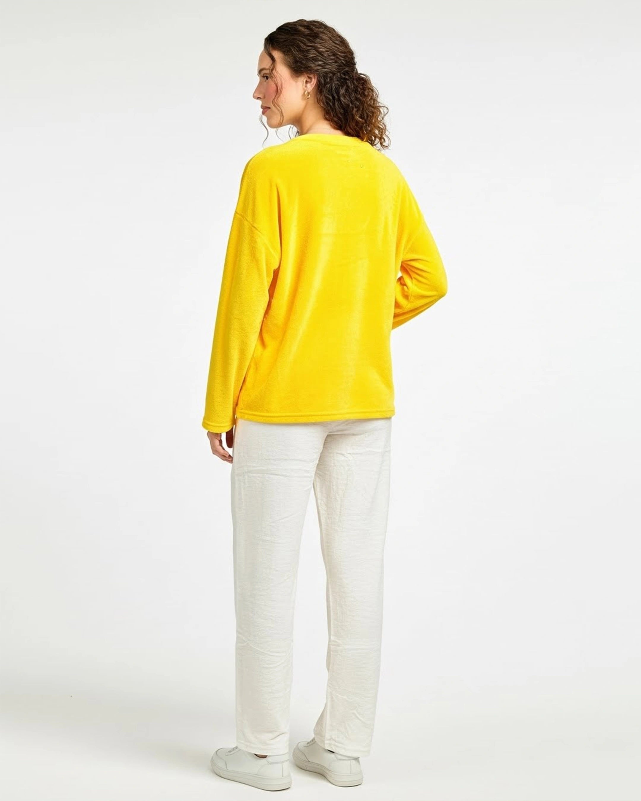 Fleece Pajama Suit - Sunny Face