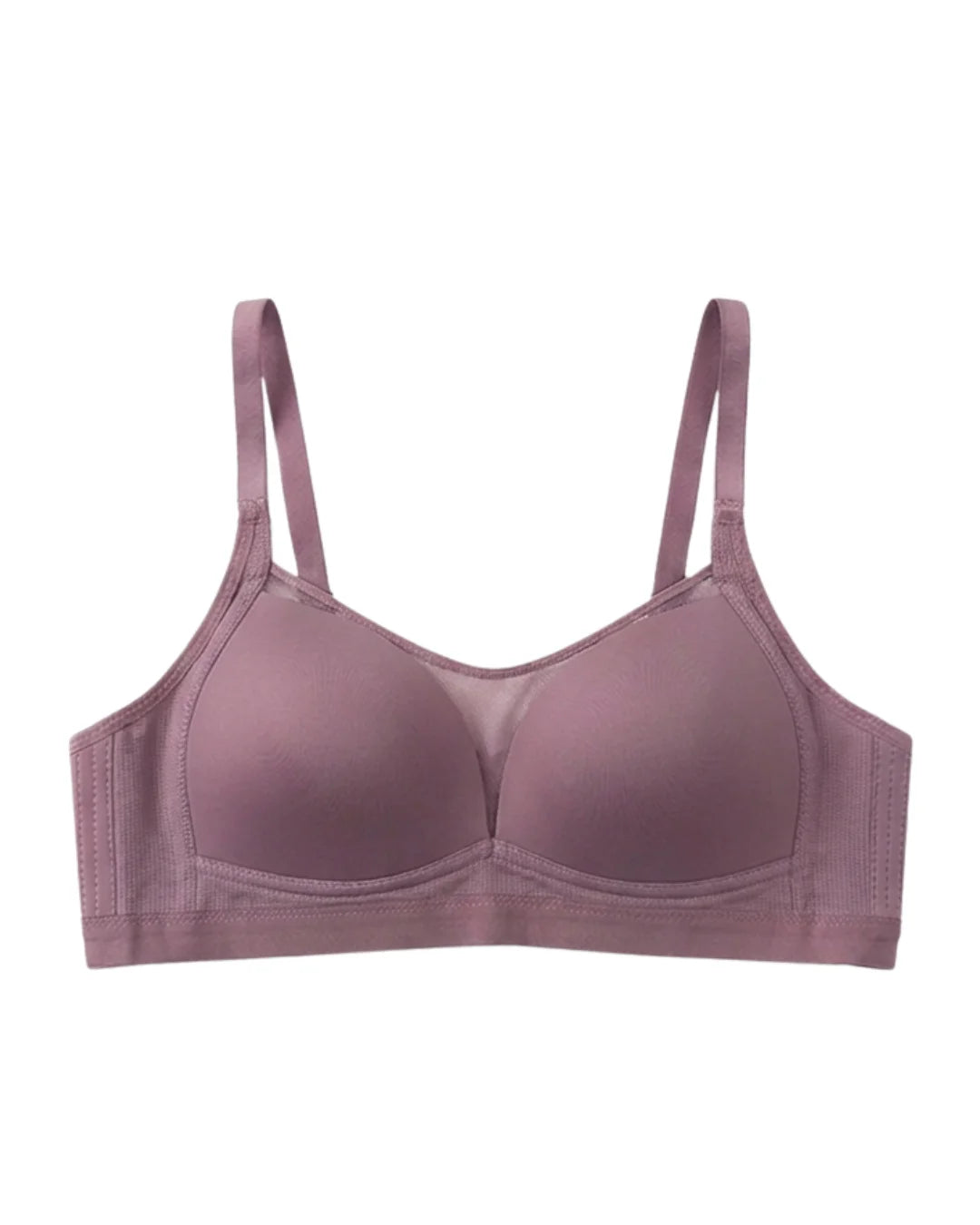 Light Padded Non-Wired T-Shirt Bra - Belle - Light Purple