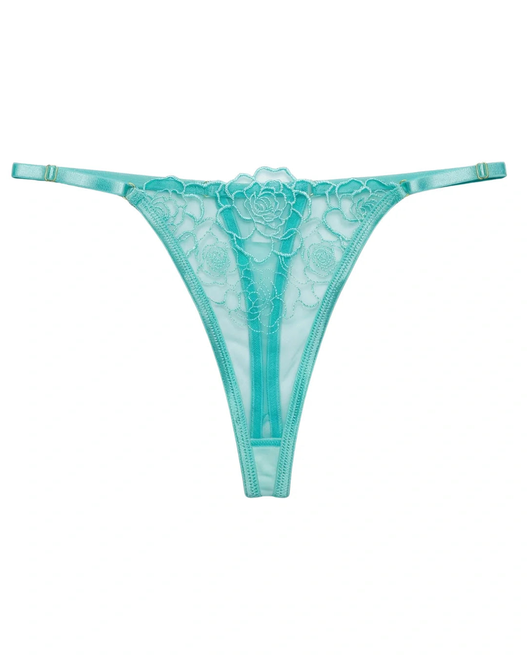 Non Padded Bra Set - Rose Veil - Aqua