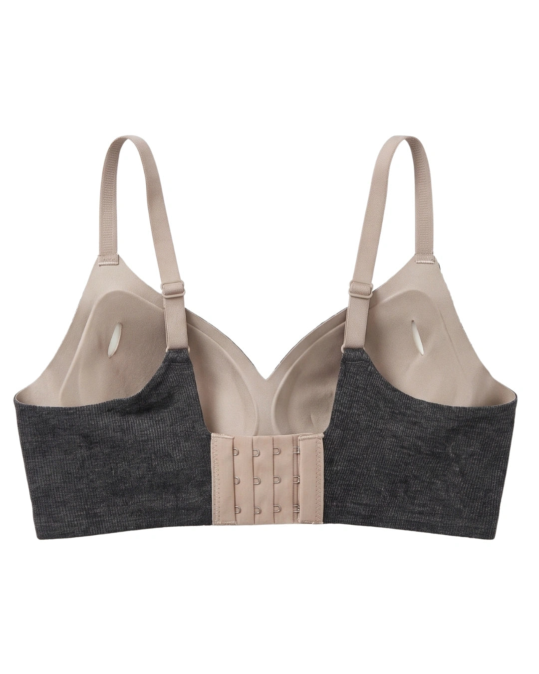 Seamless Padded Bra - Vinoa - Charcoal