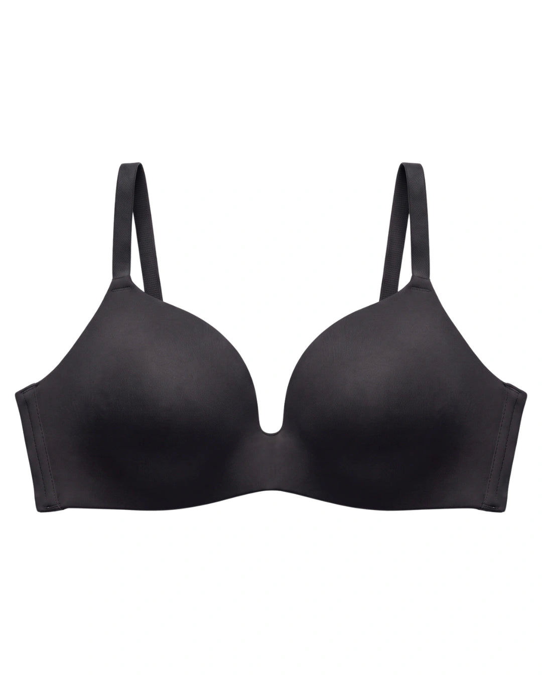 Non Wired Single Padded T-Shirt Bra - Elle - Black