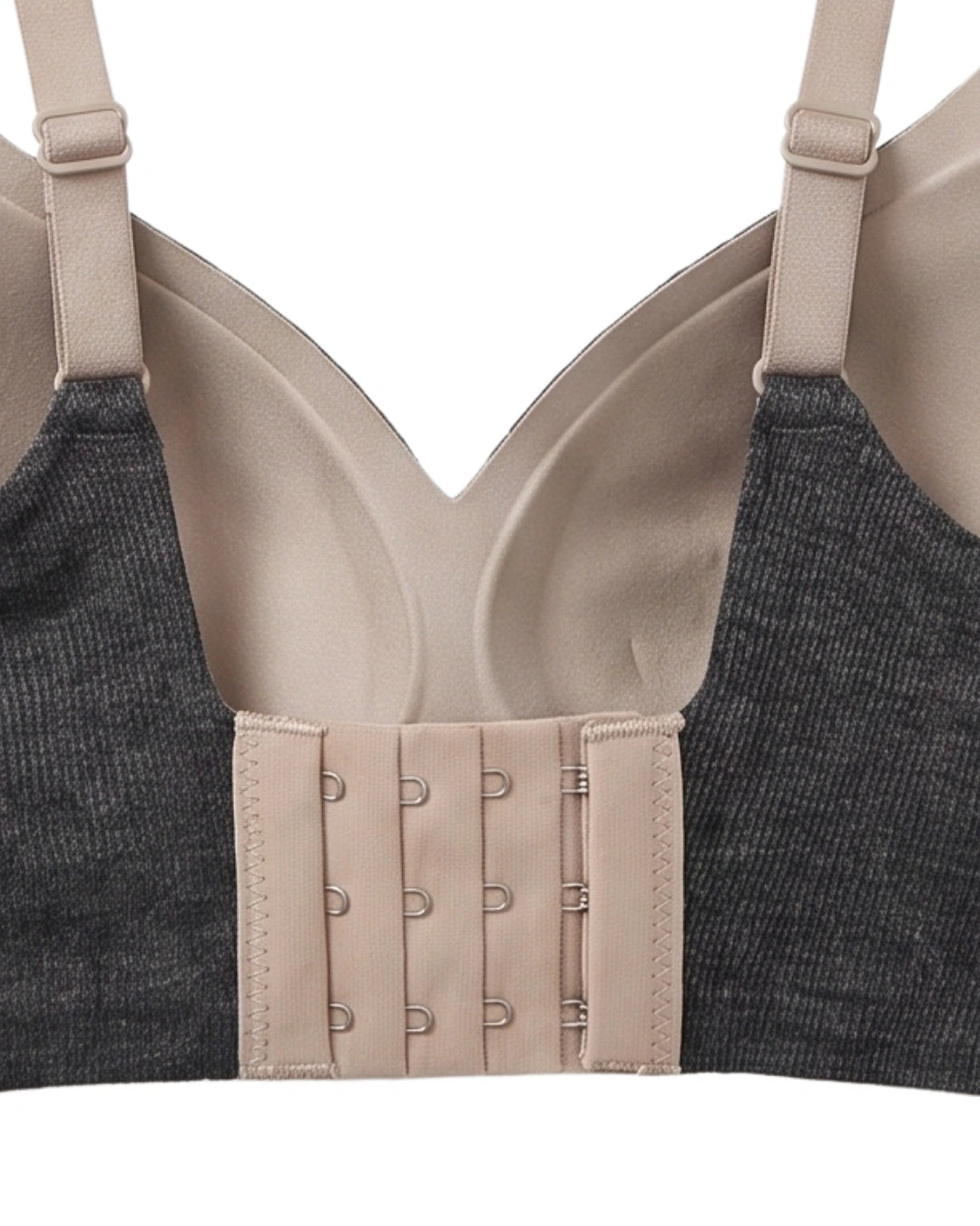 Seamless Padded Bra - Vinoa - Charcoal