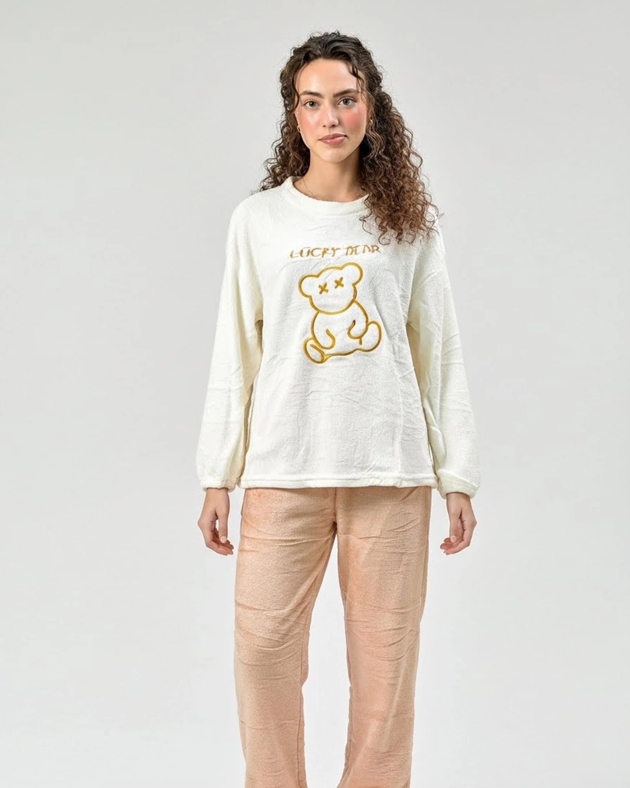 Fleece Pajama Suit - Honey Bear